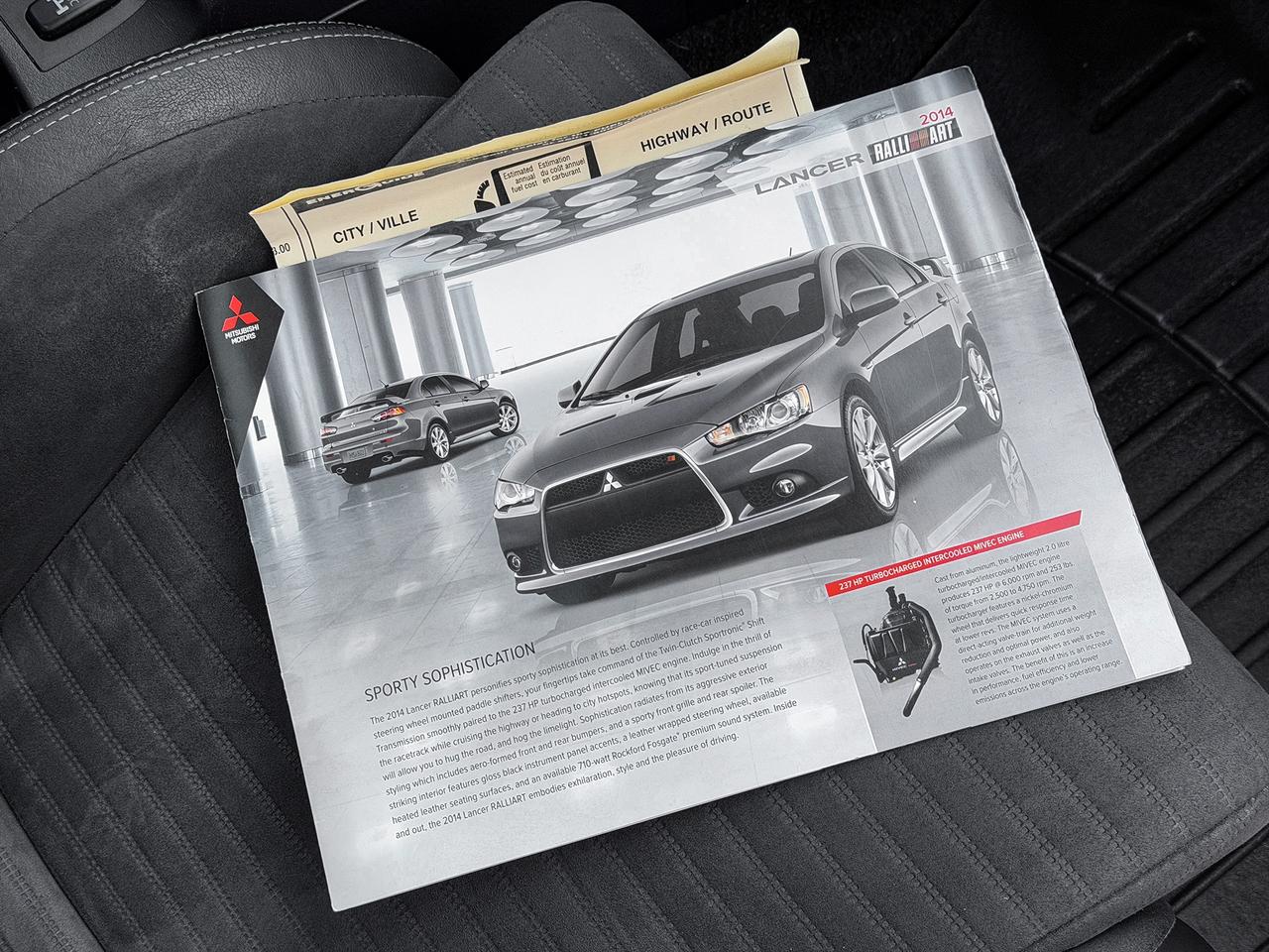 2014 Mitsubishi Lancer Ralliart AWC w/Prem Pkg Photo