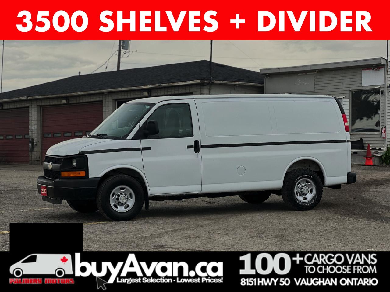 2013 Chevrolet CHEVY VAN Express 3500 Shelves + Divider Photo0
