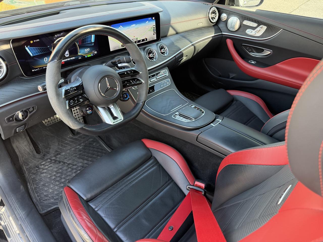 2022 Mercedes-Benz E-Class AMG E 53 4MATIC+ Coupe 1 Owner Red Interior Photo