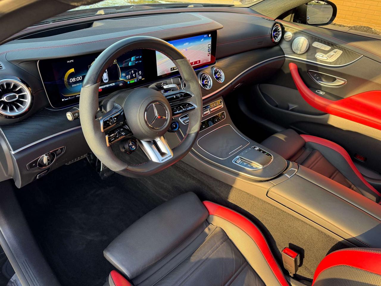2022 Mercedes-Benz E-Class AMG E 53 4MATIC+ Coupe 1 Owner Red Interior Photo
