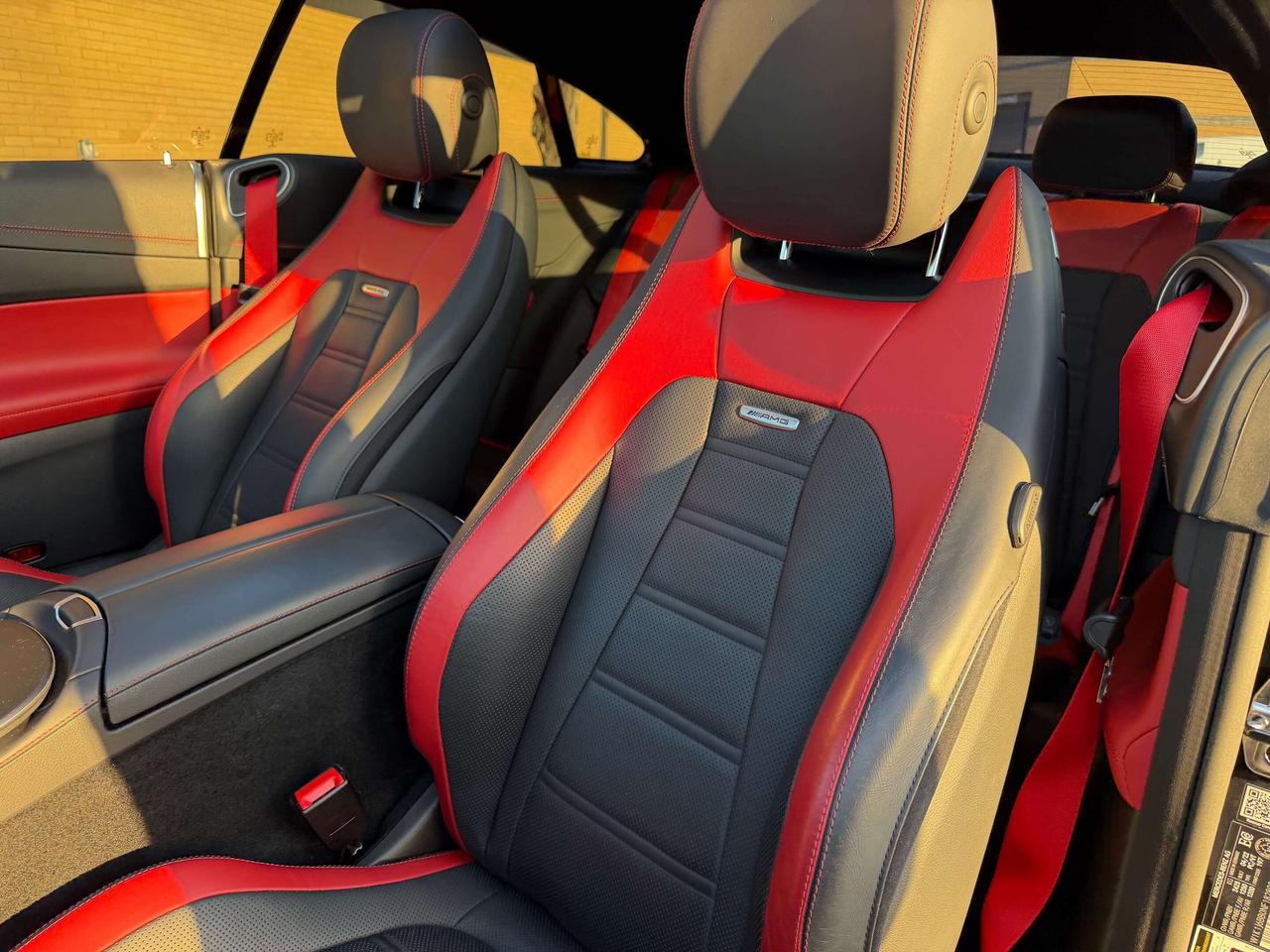 2022 Mercedes-Benz E-Class AMG E 53 4MATIC+ Coupe 1 Owner Red Interior Photo