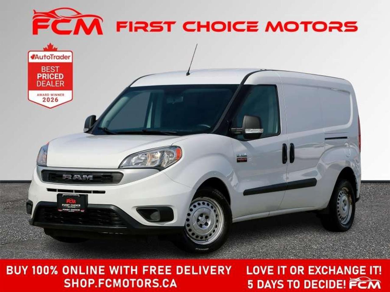 ** ** SPECIAL LIMITED TIME OFFER ** ** PURCHASE ANY VEHICLE THIS WEEK AND RECEIVE 4 BRAND-NEW ALL-SEASON TIRES AT NO ADDITIONAL COST!!! DONT MISS THIS EXCLUSIVE CHANCE TO UPGRADE YOUR RIDE AND STAY PREPARED FOR ANY WEATHER!!! <br> <br> EXCITING NEWS FROM FIRST CHOICE MOTORS! Our brand-new online showroom is now open to the public, bringing the ultimate car shopping experience right to your fingertips! Enjoy a 100% online car shopping experience, with over 500 certified vehicles in stock, comprehensive protection plans, and thousands of new auto parts & accessories available! Plus, for a limited time, were offering FREE deliveries across Ontario on all vehicle purchases! Dont miss outvisit Shop.fcmotors.ca to find and upgrade your perfect vehicle today!<br> <br> Welcome to First Choice Motors, the largest car dealership in Toronto of pre-owned cars, SUVs, and vans priced between $5000-$15,000. With an impressive inventory of over 300 vehicles in stock, we are dedicated to providing our customers with a vast selection of affordable and reliable options. <br> <br> Were thrilled to offer a used 2022 Ram Promaster City TRADESMAN, white color with 254,000km (STK#9913) This vehicle was $14990 NOW ON SALE FOR $12990. It is equipped with the following features:<br> - Automatic Transmission<br> - Bluetooth<br> - Reverse camera<br> - Power windows<br> - Power locks<br> - Power mirrors<br> - Air Conditioning<br> <br> At First Choice Motors, we believe in providing quality vehicles that our customers can depend on. All our vehicles come with a 36-day guarantee on all safety related items. We also offer additional warranty options up to 5 years for our customers who want extra peace of mind.<br> <br> Furthermore, all our vehicles are sold fully certified with brand new brakes rotors and pads, a fresh oil change, and brand new set of all-season tires installed & balanced. You can be confident that this car is in excellent condition and ready to hit the road.<br> <br> At First Choice Motors, we believe that everyone deserves a chance to own a reliable and affordable vehicle. Thats why we offer financing options with low interest rates starting at 7.9% O.A.C. Were proud to approve all customers, including those with bad credit, no credit, students, and even 9 socials. Our finance team is dedicated to finding the best financing option for you and making the car buying process as smooth and stress-free as possible.<br> <br> Our dealership is open 7 days a week to provide you with the best customer service possible. We carry the largest selection of used vehicles for sale under $9990 in all of Ontario. We stock over 300 cars, mostly Hyundai, Chevrolet, Mazda, Honda, Volkswagen, Toyota, Ford, Dodge, Kia, Mitsubishi, Acura, Lexus, and more. With our ongoing sale, you can find your dream car at a price you can afford. Come visit us today and experience why we are the best choice for your next used car purchase!<br> <br> All prices include $22.00 OMVIC Fee.  Excludes, license plates, ownership registration and ONTARIO HST (13%)<br> *No Credit Card payments can be accepted for Vehicle Purchases*<br/><br/>*No Credit Card payments can be accepted for Vehicle Purchases*