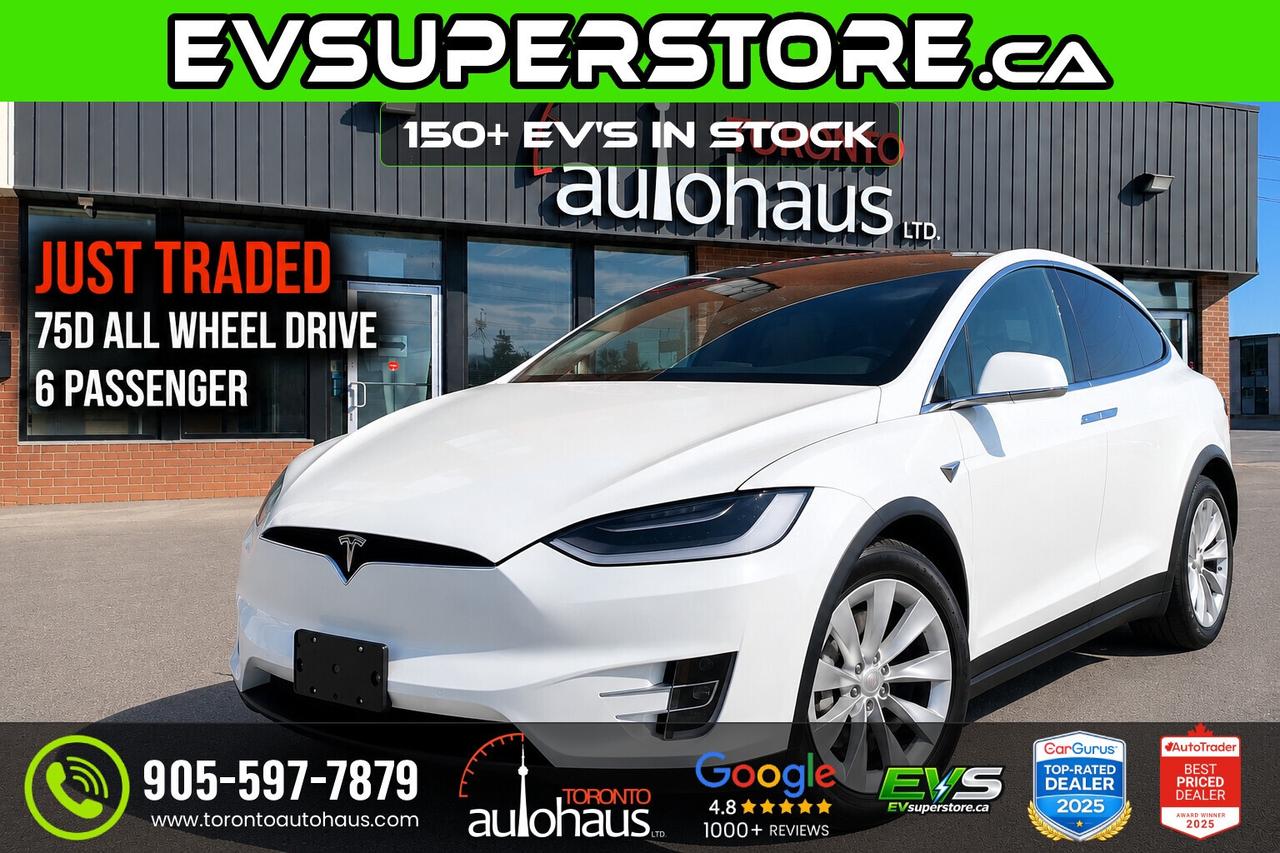 2017 Tesla Model X 75D I 6 SEATER I JUST TRADED