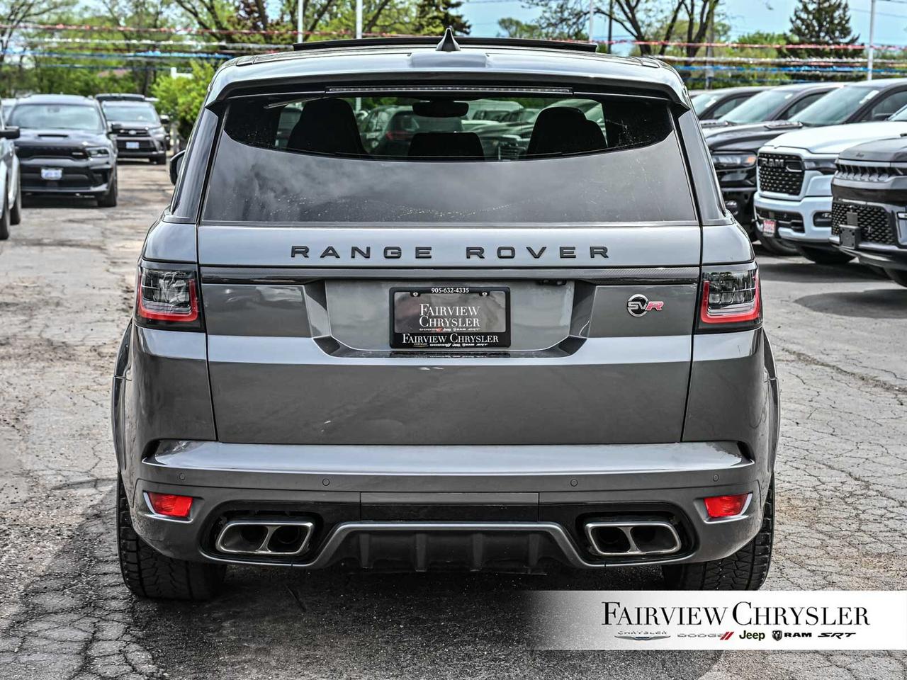 2019 Land Rover Range Rover Sport SVR PANOROOF   RED LEATHER   MERIDIAN SOUND   22 R Photo4