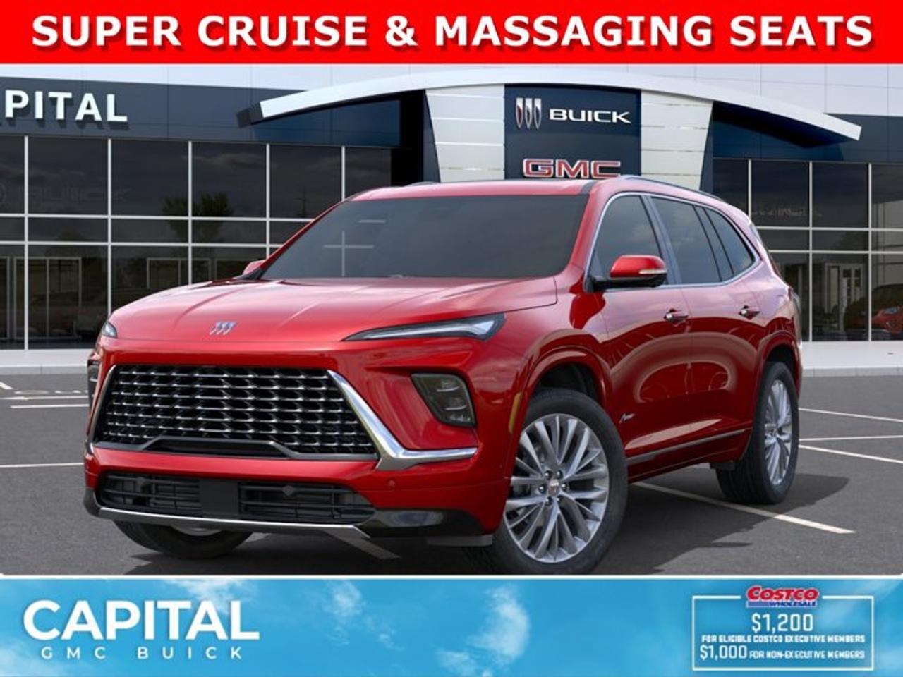 Take a look at this 2026 Buick Enclave Avenir.. Fully equipped with options like Super Cruise handsfree driving, Rear Streaming Camera Mirror, Heads-up Display, 360 CAM, Heated andCooled Seats, Heated Steering, Remote Start, MASSAGING SEATS, Trailering Package, Bose Performance 16-speaker system w/Sub-Woofer, and so much more... This 3 row SUV can be yours but CALL NOW!Ask for the Internet Department for more information or book your test drive today! Text 507-585-4395 for fast answers at your fingertips!AMVIC Licensed Dealer - Licence Number B1044900Disclaimer: All prices are plus GST and include all cash credits and loyalties. See dealer for details. AMVIC Licensed Dealer # B1044900