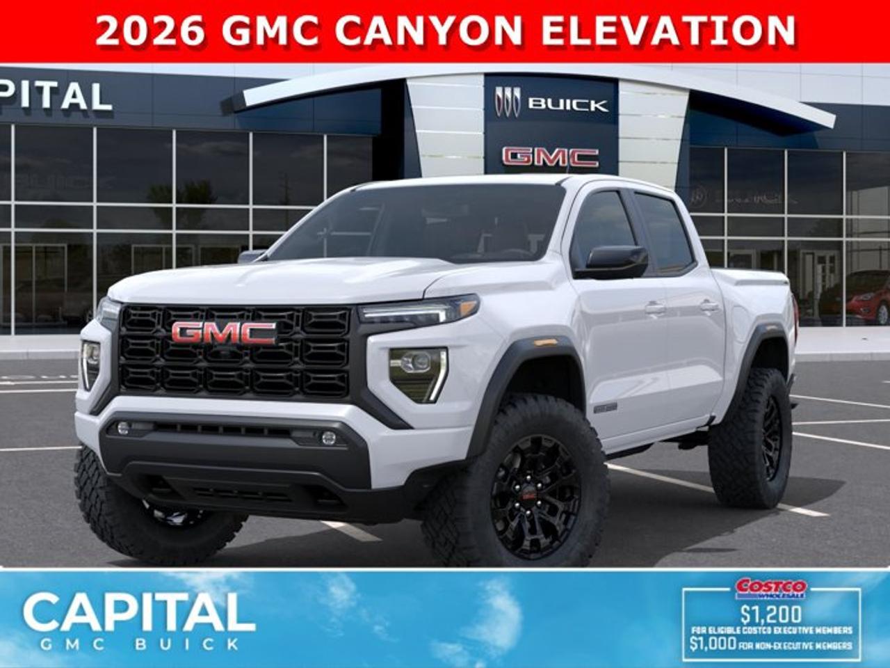 Dont miss out on this fully-loaded 2026 Canyon Elevation! Equipped with options like Power Sunroof, Heated Seats, Adaptive Cruise Control, Remote Start, 360 CAM, MultiStow Tailgate, Trailer Brake Controller, 2-inch factory-installed lift, and so much more! CALL NOWAsk for the Internet Department for more information or book your test drive today! Text 507-585-4395 for fast answers at your fingertips!AMVIC Licensed Dealer - Licence Number B1044900