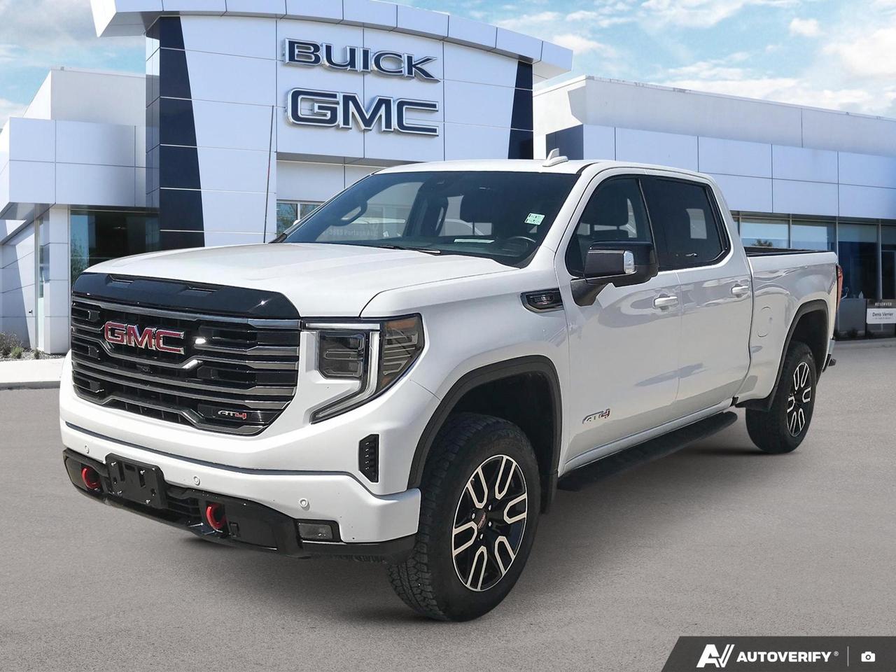AT4 Premium Package ($1825) Off Road High Clearance Steps | Rear Sliding Power Window | 

Technology Package ($1820) Rear Camera Mirror | Bed View Camera | Head Up Display

Power Sunroof ($1325)
This 2026 GMC Sierra 1500 AT4 is built for those who demand capability without sacrificing comfort. Equipped with the AT4 Premium, AT4 Preferred, and Technology Packages, plus a Power Sunroof, this truck is loaded with purpose-built features for work, trails, and everything in between  all with no reported accidents and low enough kilometers to feel like new.

Key Features 

- Four Wheel Drive 
- Remote Vehicle Start 
- Power Sunroof 
- Ventilated Front Seats 
- Heated Front Seats
- Heated Second Row Seats 
- Heated Steering Wheel 
- Wireless Charging 
- 13.4 Colour Touchscreen 
- Adaptive Cruise Control 
- Following Distance Indicator 
- Front And Rear Park Assist 
- Rear Cross Traffic Braking 
- Forward Collision Alert 
- Lane Keep Assist 

And More!

Ready to make this Sierra yours? Reserve it online, start your purchase from home, or contact us at Birchwood Chevrolet Buick GMC to book a test drive. Browse more at birchwoodchevrolet.ca  were here to make the process straightforward and on your schedule.
All of our quality pre-owned vehicles are delivered with the following:
· a Birchwood Certified 152 pt Inspection
· a full tank of fuel
· Full service records (if available)
· a CARFAX report

Click, call (204) 837-5811, or visit Birchwood Chevrolet Buick GMC at the Birchwood Auto Park, 3965 Portage Avenue West at the Perimeter.

Special Financing Available! Price does not include taxes. Dealer Permit #4240.
Dealer permit #4240