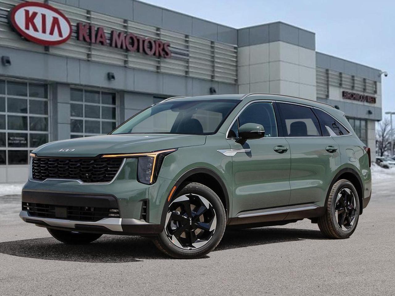 Experience is Everything at Birchwood Kia West!  It is our mission to provide the most transparent and time efficient sales process out of any Manitoba Kia Dealer!  Come visit us and see for yourself why we have a 4.4 star google rating!
The 2026 Kia Sorento Hybrid EX in striking Cityscape Green is a smart, capable choice for families who want three-row versatility without sacrificing efficiency. With AWD, a 1.6L hybrid powertrain delivering impressive fuel economy, and a feature-rich EX trim, this Sorento checks all the right boxes for active families and eco-conscious drivers alike.

Key Features
- Cityscape Green exterior with Black interior  a distinctive, modern colour pairing
- AWD Hybrid powertrain with 6.7 L/100 km highway and 7.2 L/100 km city fuel economy
- Smart Cruise Control with Stop & Go  ideal for highway commutes and stop-and-go traffic
- Heated front seats with power driver seat and 2-way lumbar support for long-haul comfort
- Fixed 3rd row seating  versatile 7-passenger capacity for growing families
- Lane Following Assist 2 (LFA 2) and Blind-Spot Collision-Avoidance Assist for confident driving
- 19 alloy wheels with 235/55R19 tires and a lip spoiler for a polished, athletic look
- Heated leather steering wheel with paddle shifters and drive mode select

Safety Highlights
- Forward and Reverse Parking Sensors with Dynamic Backup Camera
- Driver Monitoring Alert and Collision Mitigation-Front
- Full suite of airbags including curtain airbags for rows 1 and 2

Ready to make it yours? Reserve this Sorento Hybrid online, start your purchase at birchwoodkiawest.ca, or contact us to book a test drive. Experience is Everything at Birchwood Kia West  Manitobas most transparent and time-efficient Kia dealer, with a 4.4-star Google rating to prove it!
ADDITIONAL ACCESSORIES INCLUDED: 

*Kia Genuine All-Weather Floor Mats
*Premium DEFA Block Heater
*Kia Genuine Wheel Locks
*Kia Genuine Touch-Up Paint

You might qualify for additional savings on your purchase! Ask us about our:

$500 Grad Program
$750 Mobility Assistance Program
$500 Military Benefit
1% Loyalty Rate Reduction 

FIND MORE INFORMATION AND VIEW MORE OPTIONS

*Visit us! Birchwood Kia West in the Birchwood Auto Park. Portage Ave & The Perimeter!
*Visit www.birchwoodkiawest.ca
*Contact our sales department at (204) 888-4542

*Whenever possible, the vehicle photos shown are of the ACTUAL vehicle. This provides the best online shopping experience for our valued customers.
*Price includes all options, fees, and levies. No additional charges are applied.
*Additional fees may apply to select finance and lease options. 
*Dealer Permit #4302
Dealer permit #4302