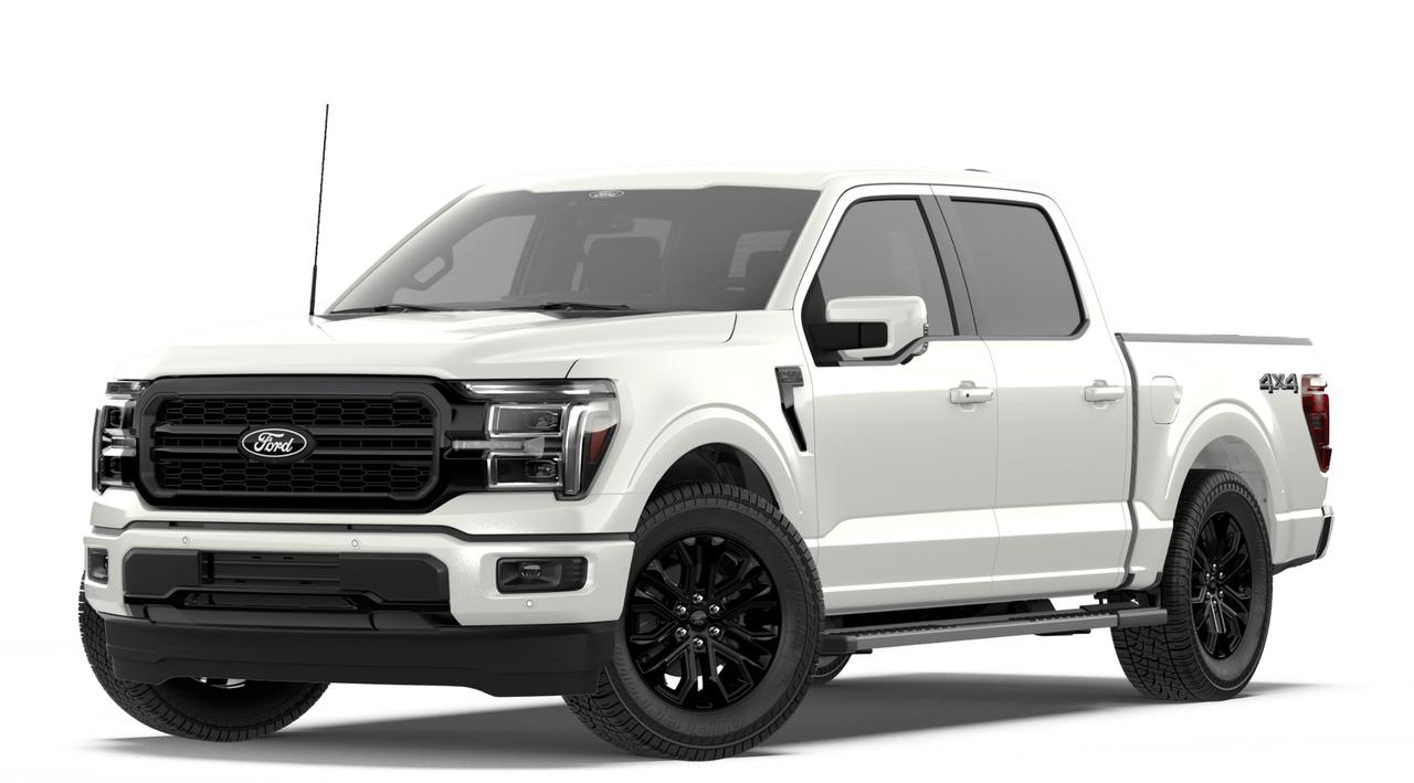 The 2026 Ford F-150 LARIAT at Merit Ford Sales brings serious capability together with a premium package that goes well beyond the base LARIAT trim. Equipped with the 502A High Equipment Group, the Black Appearance Package, Twin Panel Moonroof, Head-Up Display, and a Tough Bed Spray-In Bedliner, this truck is configured for buyers who work hard and expect their truck to keep up without sacrificing comfort.

- 5.0L V8 engine paired with 4WD and Automatic transmission  proven power for towing and hauling
- LARIAT Black Appearance Package gives this build a distinct, blacked-out aesthetic
- Twin Panel Moonroof for an open-cab feel on long drives or work commutes
- Head-Up Display keeps speed and navigation info in your sightline without distraction
- Tough Bed Spray-In Bedliner and Bed Utility Package for real-world truck use and cargo protection
- Skid Plates and Engine Block Heater  practical additions for Canadian terrain and winters
- Ford Co-Pilot360 suite includes Blind Spot Information System, Cross-Traffic Alert with Reverse Brake Assist, Forward and Reverse Sensing, and Collision Mitigation
- Aerial View Camera System and Connected Navigation with Voice Activation add modern tech to a working platform
- Ford Connectivity Package (7-Year, 1-Time Purchase) keeps you connected long after you leave the lot

This F-150 is in new condition with only 12 km on it  ready to be yours. Visit Merit Ford Sales to book a test drive, get your questions answered, or start your purchase online. Our team is here to make the process straightforward from first look to final handshake.