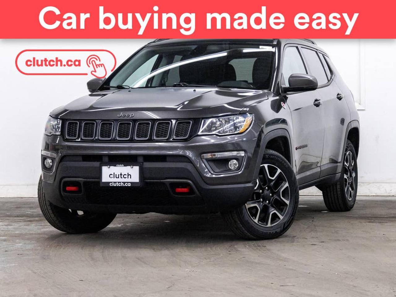 Electric Parking Brake, Brake Assist, Cornering Lights and more!<br> <br>Clutch is the largest online used car retailer in Canada, delivering a seamless, hassle-free car-buying experience to drivers everywhere. Shop thousands of used cars online, get the right one delivered to your door, and enjoy peace of mind with our 10-Day Money-Back Guarantee. How sweet is that? To learn more, visit clutch.ca.<br> <br>The top features for this car include:<br> <br>Auto Stop/Start<br>Electric Parking Brake<br>Brake Assist<br>Cornering Lights<br>Auto Dimming Rearview Mirror<br>Front Heated Seats<br>Power Lumbar Support<br>Folding Rear Seats<br>Climate Control<br>Dual Zone Front Climate Control<br>Rear Climate Vents<br>Bluetooth Music<br>Touchscreen Display<br>GPS Navigation<br>Cruise Control<br>12V Outlet<br>Hands Free Device Connectivity<br>Apple CarPlay<br>Android Auto<br>USB Input<br>Keyless Entry<br>Push Button Start<br>Passive Keyless Entry<br>Keyfob Remote Start<br>Heated Steering Wheel<br>One-Touch Windows<br>Rain Sensing Wipers<br>Rear Window Defroster<br>Panoramic Sunroof<br>Hill Assistance<br>Rear View Camera<br>Power Driver Seat<br>Ambient Lighting<br> <br>Seamless home delivery - Delivery to your door in a matter of days. Available on select packages.<br> <br>Try it out for 10 days - If you do not like it, we will take it back. <br> <br>Quality assured - All cars go through our rigorous 210-point inspection and reconditioning process.<br> <br>Peace of mind - Warranty and protection plans available.<br> <br>Haggle-free - No haggling or hard sells.<br> <br>100% Transparency - Full inspection reports on every car, including high-res photography and a free Carfax report.<br> <br>Listed price is for cash purchase only and does not include taxes, Shipping Fees (if applicable), Delivery Fees (if applicable), government licensing fees.<br> <br>Previous Provincial Registrations:<br>Ontario<br> <br>Stock # 104559
