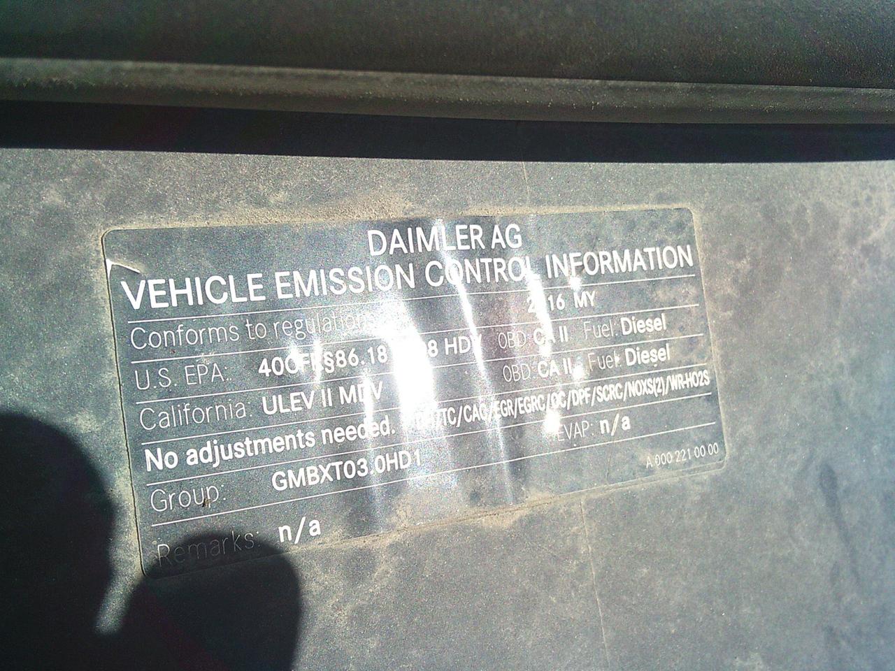 2016 Mercedes-Benz Sprinter 3500 SERVICE VAN RWD 3500 V6 144 Photo