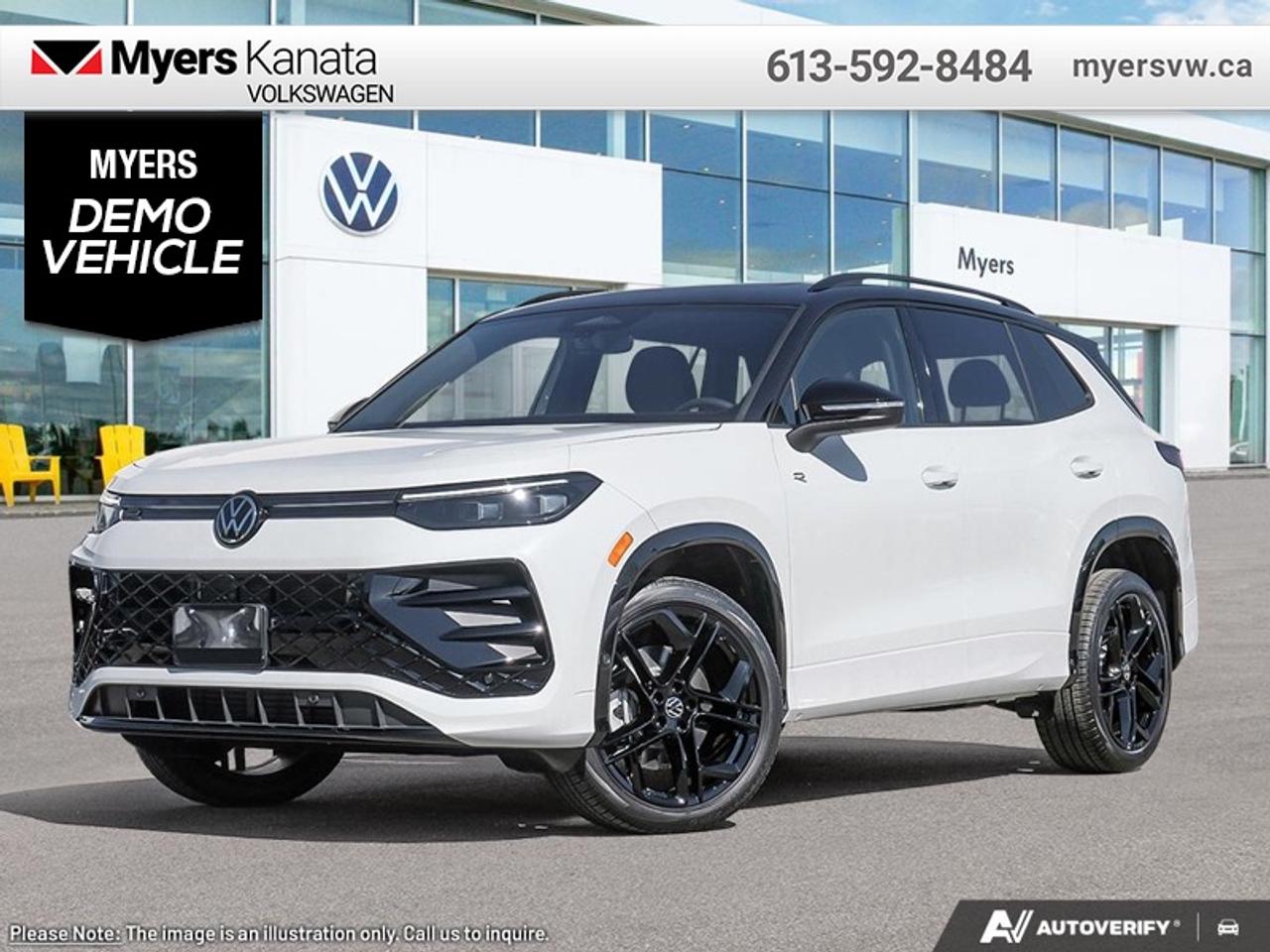 <b>Sunroof,  Power Liftgate,  Wireless Charging,  Heated Seats,  Heated Steering Wheel!</b><br> <br> The 2026 Volkswagen Tiguan stands out with its confident stance, sculpted exterior and refined character that elevate every drive.<br> <br>From the outside, the 2026 Volkswagen Tiguan makes a bold impression with its upright proportions, sharp body lines and modern lighting elements that reflect Volkswagens evolving design language. Inside, the cabin highlights quality materials, intuitive connectivity and seating designed to comfortably accommodate passengers and gear. With its refined look, intelligent features and Volkswagens reputation for engineering, the Tiguan delivers a well-balanced and engaging compact SUV experience.<br> <br>This Oryx Wht Prl W/ SUV has an Automatic transmission and is powered by a 201HP 2.0L 4 Cylinder Engine. <br> <br> Our Tiguans trim level is Comfortline R-Line Black Edition. This trim rewards you with a dual-panel sunroof and blacked out exterior styling, along with other standard features like heated front seats with a heated steering wheel, a power liftgate for rear cargo access, adaptive cruise control, remote engine start, wireless device charging, and a 12.9-inch infotainment screen with wireless Apple CarPlay and Android Auto. Safety features also include lane keep assist with lane departure warning, collision mitigation, blind spot alert, and front and rear parking sensors. This vehicle has been upgraded with the following features: Sunroof, Power Liftgate, Wireless Charging, Heated Seats, Heated Steering Wheel, Adaptive Cruise Control, Remote Start. This is a demonstrator vehicle driven by a member of our staff and has just 8487 km.<br><br> <br>To apply right now for financing use this link: <a href=https://www.myersvw.ca/financing-request/ target=_blank>https://www.myersvw.ca/financing-request/</a><br> <br/><br>Call one of our experienced Sales Representatives today and book your very own test drive! Why buy from us? Move with the Myers Automotive Group since 1942! We take all trade-ins - Appraisers on site!<br> Come by and check out our fleet of 30+ used cars and trucks and 110+ new cars and trucks for sale in Kanata.  o~o