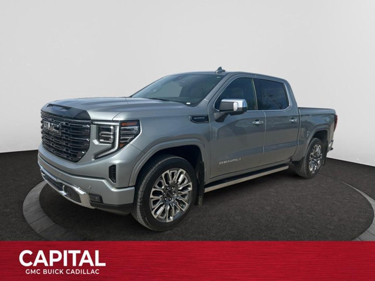 The *2025 GMC Sierra 1500 Denali Ultimate* sets the standard for premium pickup trucks, combining exceptional capability with first-class luxury. Designed for drivers who demand the best, it features a meticulously crafted interior with premium full-grain leather seating, authentic open-pore wood trim, and advanced technology throughout the cabin. Powerful engine options, innovative towing features, and available Super Cruise hands-free driving technology provide confidence and convenience on every journey. Complemented by a premium Bose audio system, a large touchscreen infotainment display, and the versatile MultiPro tailgate, the Sierra 1500 Denali Ultimate delivers a refined driving experience without compromising the strength and versatility expected from a professional-grade truck.P.S...Sometimes texting is easier. Text (or call) 306-801-9090 for fast answers at your fingertips!Dealer License #914248Disclaimer: All prices are plus taxes & fees. See dealer for Details. Dealer Permit # 914248