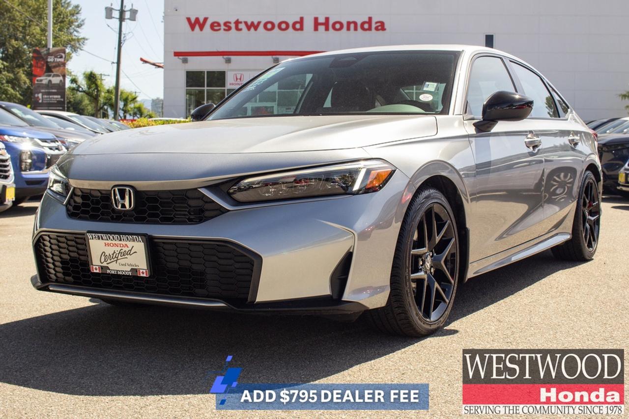 Add $795 Dealer Fee. Includes Buysmart Registration. Plus taxes and Govt. Levies.One low hassle free pre negotiated price, 2.0L 16V DOHC, Air Conditioning, Apple CarPlay/Android Auto, Heated Front Bucket Seats, Power moonroof, Radio: AM/FM Audio System with 8 Speakers, Synthetic Leather/Fabric Seating Surfaces.We stand behind our used Hondas! Our certified program gives Hondas 5 years old and newer a 7 year / 160,000km transferable powertrain warranty and includes full service records of the services performed to meet our CUV standards. Westwood Hondas Buy Smart Standard program includes a thorough safety inspection, detailed Car Proof report that shows the history of the car your buying,2 months 5000 km powertrain warranty and 6 months tire, brakes, battery, and bulbs. We give you a complete professional detail, full tank of gas and our best low price first which is based on live market pricing to guarantee you tremendous value and a non-stressful, no-haggle experience. And youll get 3 free months of Sirius radio where equipped! Buy your car from home.Just click build your deal to start the process. It is easy 7 day Exchange. Westwood Honda DL #31286.