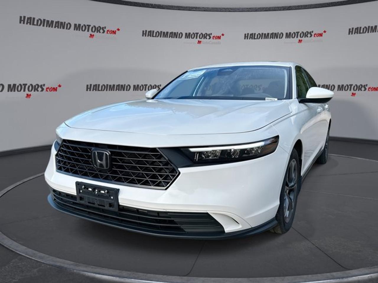 This used 2024 Honda Accord Sedan EX 2WD | Sunroof brings modern comfort, smart safety, and excellent daily efficiency to drivers in Cayuga. Finished in White with a Black interior, this four-door sedan offers a clean, upscale look. With 36,172 km, a fuel-saving 1.5-litre gas engine, and smooth CVT, it is ready for commuting, family travel, and weekend drives.<br /><br />The 2024 Honda Accord Sedan EX 2WD | Sunroof is well known for its roomy cabin, easy controls, and refined road manners. This example adds key features drivers want most, including a power sunroof, heated front seats, remote starter, adaptive cruise control, blind spot monitor, Apple CarPlay, Android Auto, and a backup camera for greater confidence every day.<br /><br />FEATURES OF THE Accord Sedan EX 2WD | Sunroof<br /><br />   Power sunroof adds open-air driving enjoyment<br />   Heated front seats for cold mornings<br />   Remote starter adds everyday year-round comfort<br />   Blind spot monitor supports safer lane changes<br /><br />ADVANCED SAFETY FEATURES<br /><br />   Backup camera helps with parking confidence<br />   Blind spot monitor aids lane awareness<br />   Lane departure warning supports safer travel<br />   Side and head airbags add protection<br /><br />PERFORMANCE AND EFFICIENCY<br /><br />   1.5-litre gas engine balances power efficiently<br />   Continuously variable transmission delivers smooth response<br />   Front-wheel drive supports stable daily driving<br />   Adaptive cruise control helps highway comfort<br /><br />COMFORT AND CONVENIENCE<br /><br />   Dual-zone climate control keeps comfort balanced<br />   Power driver seat adds tailored support<br />   Driver lumbar support improves long-drive comfort<br />   Push button start simplifies every departure<br /><br />TECHNONOLGY AND CONNECTIVITY<br /><br />   Apple CarPlay connects your favourite apps<br />   Android Auto keeps smartphone access simple<br />   Bluetooth integration supports hands-free communication<br />   WiFi hotspot helps passengers stay connected<br /><br />CARGO SPACE<br /><br />   Rear trunk access makes loading easier<br />   Sedan trunk suits daily travel needs<br />   Four-door layout helps passenger entry ease<br />   Spare tire adds practical roadside readiness<br /><br />AWARDS & RECOGNITIONS<br /><br />   2024 Top Safety Pick, Insurance Institute for Highway Safety<br /><br />WHAT OTHER OWNERS LIKE<br /><br />   Smooth ride quality on daily drives<br />   Spacious cabin with easy rear access<br />   User-friendly infotainment and phone integration<br />   Great fuel economy for regular commuting<br /><br />Inside, this Accord is designed to make every trip easier. Power windows, power steering, electric mirrors, heated mirrors, automatic door locks, front air conditioning, and automatic climate control all work together to create a simple and pleasant ownership experience. Steering wheel audio controls and an adjustable steering wheel help keep key functions close at hand.<br /><br />This sedan also delivers smart visibility and convenience features that drivers appreciate in all seasons. Automatic headlights, a rear window defroster, illuminated driver and passenger vanity mirrors, ambient lighting, and a remote starter help make early mornings, dark evenings, and winter weather easier to manage. Tire pressure monitoring adds another layer of everyday confidence.<br /><br />The White exterior gives this 2024 Honda Accord Sedan EX 2WD | Sunroof a fresh and timeless look, while the Black interior keeps the cabin practical and refined. Heated front seats, a drivers side power seat, and dual-zone climate control make the cabin feel welcoming for both driver and passenger.<br /><br />For drivers shopping at Haldimand Motors Ltd., this used Accord stands out with the right mix of proven Honda quality, useful technology, and practical comfort. Its efficient gas engine, advanced driver-assist features, and connected cabin make it a smart sedan for busy Canadian life. Whether you need a dependable commuter, a family-friendly four-door, or a comfortable highway cruiser, this Accord is ready to impress.<br /><br />This 2024 Honda Accord Sedan EX 2WD | Sunroofs VIN is: 1HGCY1F39RA800821. Previous Daily Rental.<br /><br />WHY CHOOSE US? <br /><br />Honest & Transparent Buying Experience: Weve been a trusted name in business since 1984.<br /><br />STRAIGHTFORWARD PRICING:<br />Our Advertised Price Includes:<br />>>Safety Certification (No separate fee!)<br />>>30-Day 100% Mechanical Warranty<br />>>FREE Carfax History Report.<br />>>No upcharge for paying cash.<br />(Prices Exclude HST and Licensing Fees only.)<br /><br />>>Browse 300+ vehicles all in ONE LOCATION<br /><br />EASY FINANCING: Great rates & open loans<br /><br />WE BUY CARS: Get Top Dollar for your trade-in, or sell us your vehicle for CASH! Even if you dont buy from us!<br /><br />STOP BY TODAY<br />Treat yourself - stop by Haldimand Motors Ltd. located at 42 Talbot St E, Cayuga, ON N0A 1E0 to make this car yours today!<br /><br />https://www.haldimandmotors.com/used/stock-460671.html