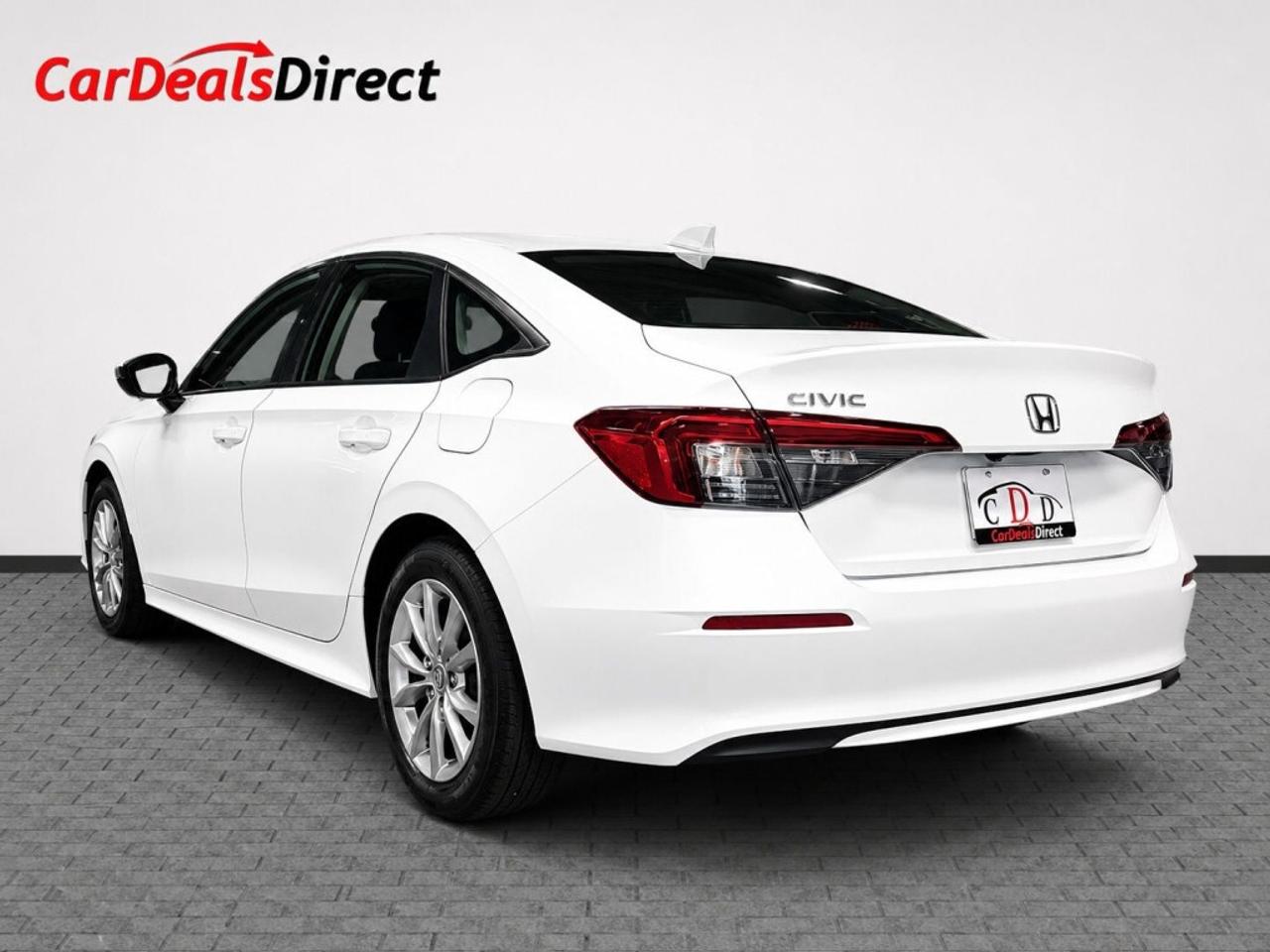 2022 Honda Civic Sedan EX   Low KMs   Sunroof   Blind Spot Assist   White Photo