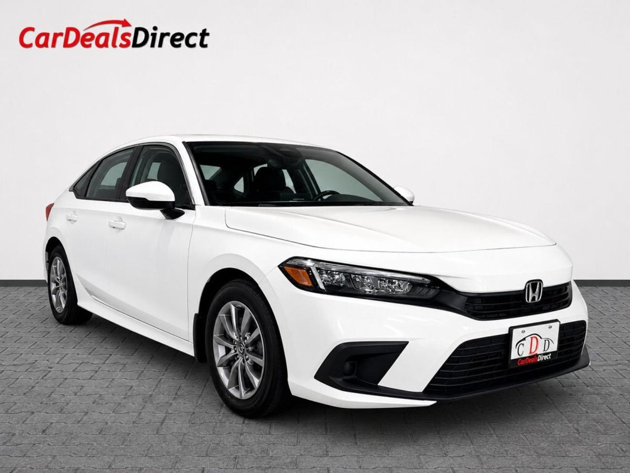 2022 Honda Civic Sedan EX   Low KMs   Sunroof   Blind Spot Assist   White Photo0