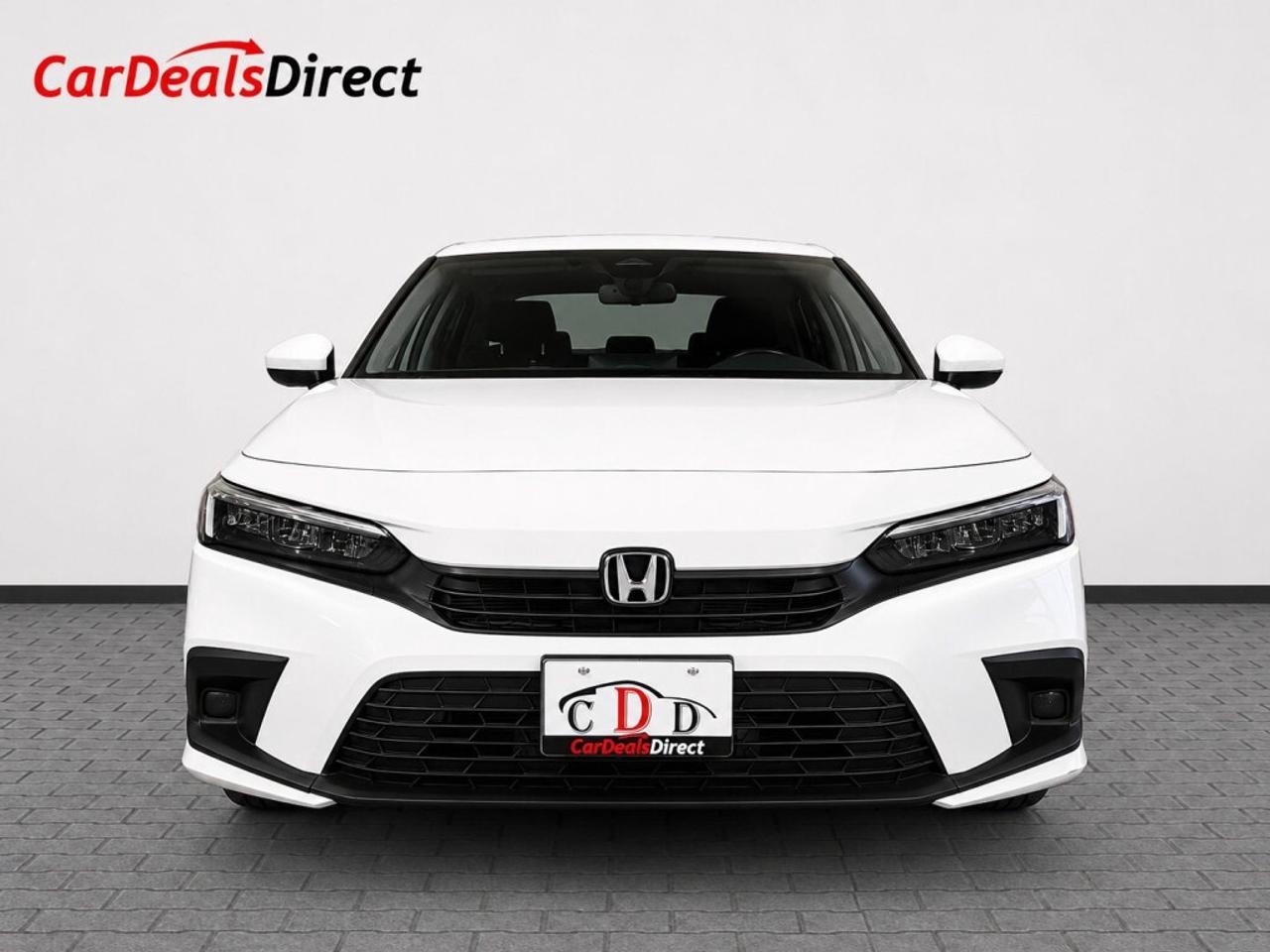 2022 Honda Civic Sedan EX   Low KMs   Sunroof   Blind Spot Assist   White Photo1
