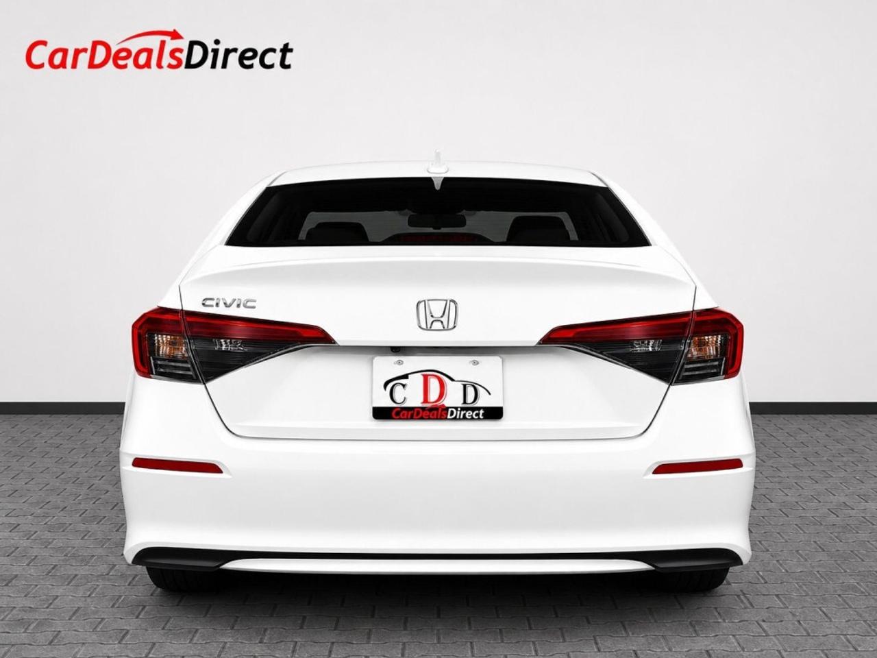 2022 Honda Civic Sedan EX   Low KMs   Sunroof   Blind Spot Assist   White Photo