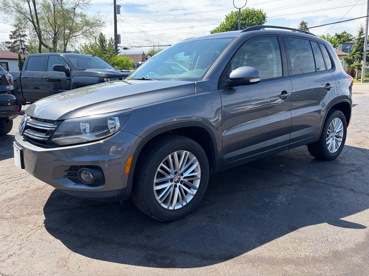 <p data-start=0 data-end=74>✅ Certified | 2016 Volkswagen Tiguan Comfortline 4MOTION | AWD | Automatic</p><p data-start=76 data-end=391>This Certified 2016 Volkswagen Tiguan Comfortline 4MOTION is a stylish and capable SUV that offers European comfort, versatile space, and confident all-weather performance. With Volkswagen&rsquo;s 4MOTION All-Wheel Drive system and premium Comfortline trim, this Tiguan delivers a smooth and enjoyable driving experience.</p><p data-start=393 data-end=916>🔹 2.0L Turbocharged 4-Cylinder Engine<br data-start=431 data-end=434>🔹 Automatic Transmission<br data-start=459 data-end=462>🔹 4MOTION All-Wheel Drive (AWD)<br data-start=494 data-end=497>🔹 Leatherette Interior<br data-start=520 data-end=523>🔹 Heated Front Seats<br data-start=544 data-end=547>🔹 Panoramic Sunroof<br data-start=567 data-end=570 data-is-only-node=>🔹 Backup Camera<br data-start=586 data-end=589>🔹 Bluetooth &ndash; Hands-Free Calling & Audio Streaming<br data-start=640 data-end=643>🔹 Push Button Start<br data-start=663 data-end=666>🔹 Dual Climate Control<br data-start=689 data-end=692>🔹 Steering Wheel Audio & Cruise Controls<br data-start=733 data-end=736>🔹 Cruise Control<br data-start=753 data-end=756>🔹 Power Windows, Locks & Mirrors<br data-start=789 data-end=792>🔹 Alloy Wheels<br data-start=807 data-end=810>🔹 Traction Control & ABS<br data-start=835 data-end=838>🔹 Spacious, Comfortable & Fuel Efficient SUV<br data-start=883 data-end=886>🔹 Runs and Drives Excellent</p><p data-start=918 data-end=978>📍 Visit Us:<br data-start=930 data-end=933>74 Parkdale Avenue North, Hamilton, Ontario</p><p data-start=980 data-end=1032>📞 Call or Text:<br data-start=996 data-end=999>(905) 975-9705 / (905) 462-5542</p><p data-start=1034 data-end=1067>📧 Email:<br data-start=1043 data-end=1046><a class=decorated-link cursor-pointer rel=noopener data-start=1046 data-end=1065>gusmarkos@gmail.com</a></p><p data-start=1069 data-end=1125>🗓️ Test Drives by Appointment Only &mdash; Book Yours Today</p><p data-start=1127 data-end=1384>🛡️ Buy With Confidence &mdash; OMVIC Licensed Dealership<br data-start=1178 data-end=1181>✔️ CARFAX VERIFIED &mdash; Full History & Lien-Free<br data-start=1226 data-end=1229>✔️ No Hidden Fees &mdash; Just Price + HST + Licensing<br data-start=1277 data-end=1280>✔️ Trade-Ins Welcome &mdash; Top Dollar for Your Vehicle<br data-start=1330 data-end=1333>✔️ Don&rsquo;t See What You Want? We&rsquo;ll Find It for You</p><p data-start=1386 data-end=1530 data-is-last-node= data-is-only-node=>💻 100% Online Purchase Available &mdash; Financing & Delivery Options<br data-start=1450 data-end=1453>🚗 Ontario-Wide Delivery Available<br data-start=1487 data-end=1490>✈️ Ask About Our Customer Travel Program</p>
