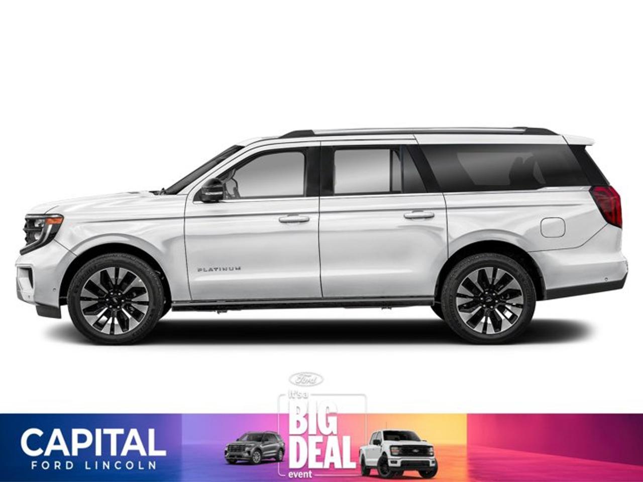 This Ford Expedition delivers a Twin Turbo Regular Unleaded V-6 3.5 L/213 engine powering this Automatic transmission. TRANSMISSION: 10-SPEED AUTOMATIC, SPACE SILVER METALLIC, FRONT LICENSE PLATE BRACKET.*This Ford Expedition Comes Equipped with These Options *EQUIPMENT GROUP 600A STANDARD PACKAGE , FRONT & 2ND ROWS FLOOR LINERS W/O CARPET MATS, ENGINE: 3.5L V6 ECOBOOST, ENGINE BLOCK HEATER, BLACK ONYX, LEATHER-TRIMMED HEATED/VENT FRONT CAPTAINS CHAIRS, 2ND ROW POWER-FOLDING 40/20/40 BENCH SEATS, Window Grid Antenna, Wheels: 20 x 8.5 Ebony Bright Machined Aluminum, Trunk/Hatch Auto-Latch, Trip Computer.* Visit Us Today *For a must-own Ford Expedition come see us at Capital Ford Lincoln, 1201 Pasqua St North, Regina, SK S4X 4P7. Just minutes away!Check out this vehicles pictures, features, options and specs, and let us know if you have any questions. Helping find the perfect vehicle FOR YOU is our only priority.P.S...Sometimes texting is easier. Text (or call) 306-994-3121 for fast answers at your fingertips!Dealer License #307287