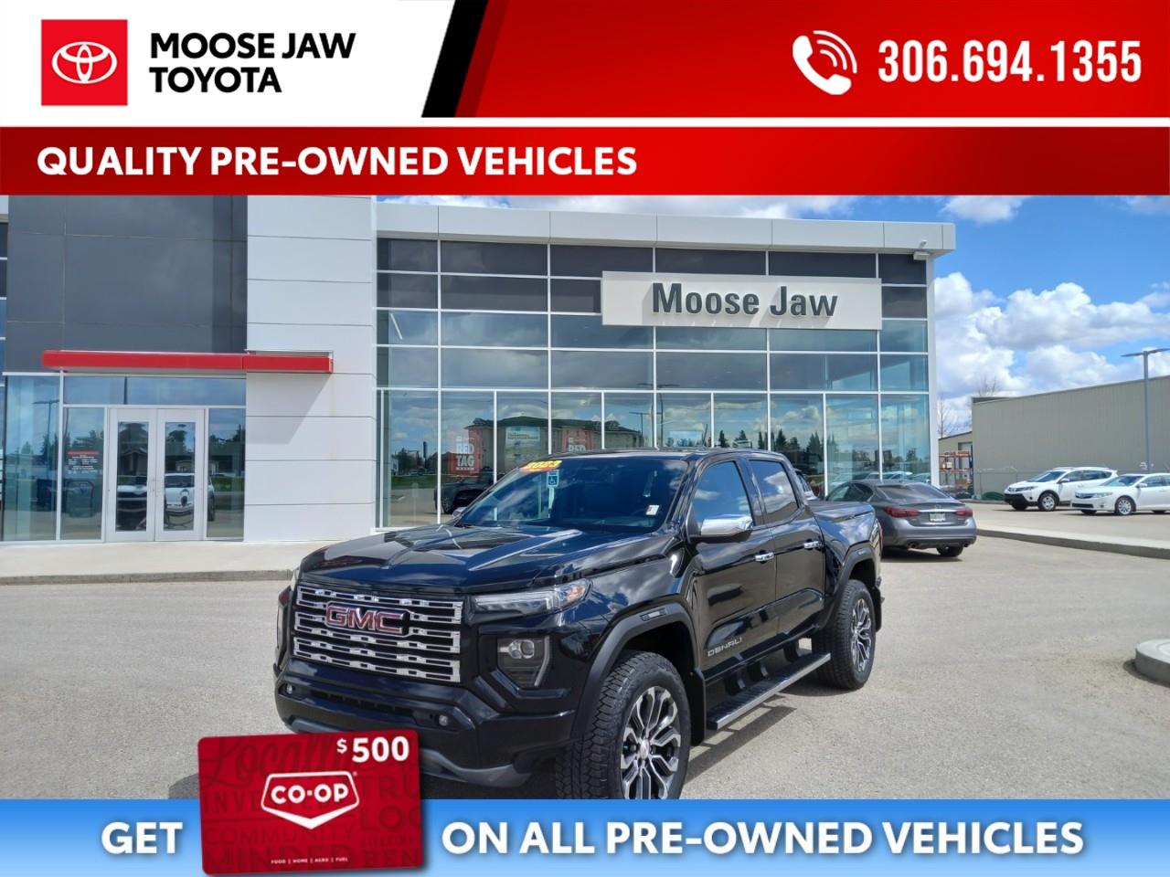 Used 2023 GMC Canyon Denali Like New, only 36,098 KMs!! for sale in Moose Jaw, SK