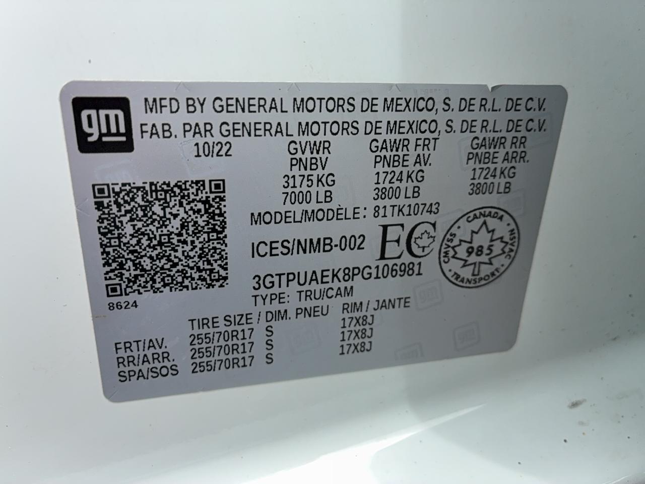 2023 GMC Sierra 1500 Pro 4WD CrewCab 2.7L4cylGas 6'7"Box BackUpCam Photo