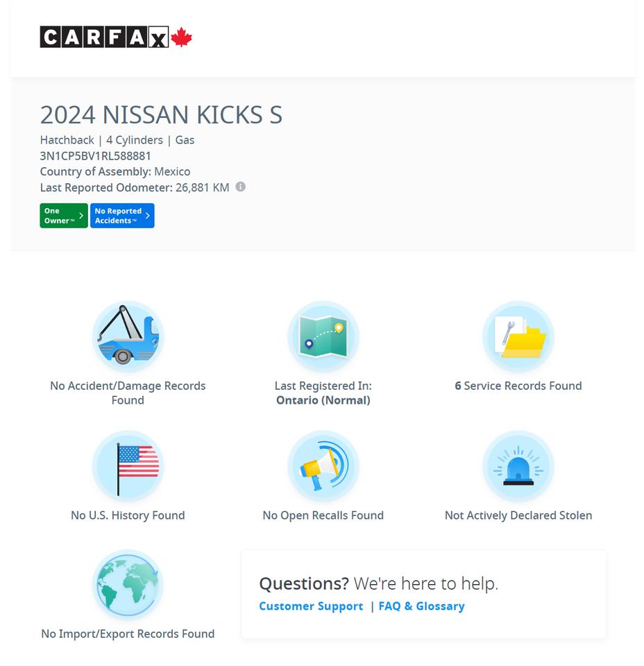 2024 Nissan Kicks S+ONE OWNER+CLEAN CARFAX+LEASE RETURN Photo4