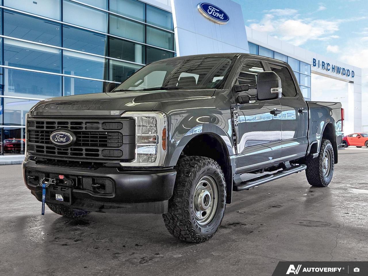 The 2026 Ford Super Duty F-350 XL in Carbonized Grey Metallic is built for those who need a truck that works as hard as they do. Equipped with the 610A package, a powerful 6.8L V8, dual batteries, upfitter switches, and a factory spray-in bedliner, this rig is ready for serious work right off the lot  no aftermarket modifications required.

Key Features:
- 6.8L 8-cylinder engine paired with an automatic transmission and part-time 4WD for confident towing and hauling
- 610A package adds significant value with enhanced capability and work-ready equipment
- Dual battery setup  essential for powering accessories and upfitted equipment in demanding job site conditions
- Factory-installed spray-in bedliner protects your cargo area from day one
- Upfitter switches allow seamless integration of work lighting, auxiliary tools, or specialized equipment
- Crew Cab configuration seats up to 5 with a 60/40 fold-up rear seat for flexible storage
- 4-wheel disc brakes with ABS, Brake Assist, Hill Hold Control, and Electric Parking Brake for reliable stopping power
- Full airbag suite including side-mounted, curtain, and front airbags across both rows

Birchwood Ford is here to make the buying process straightforward and efficient. Whether youre ready to reserve this truck, start your purchase online, or want to book an appointment to see it in person, our team is available to answer any questions and get you into the right vehicle. Visit us at birchwoodford.ca or contact us directly  well work around your schedule.
Birchwood Ford is your choice for New Ford vehicles in Winnipeg. 

At Birchwood Ford, we hold ourselves to the highest standard. Our number one focus is customer satisfaction which has awarded us the Ford of Canadas Presidents Award for 5 consecutive years. This honour is presented to Ford dealers that have proven outstanding results in Sales and Customer Service Excellence.

Are you a newcomer to Canada, recent graduate, first time car buyer or physically challenged? Ask us about our exclusive rebates and how they may apply to you.
 
Interested in seeing/hearing more? Book a test drive or give us a call at (204) 661-9555 and we can help you with whatever you need!

Dealer permit #4454
Dealer permit #4454