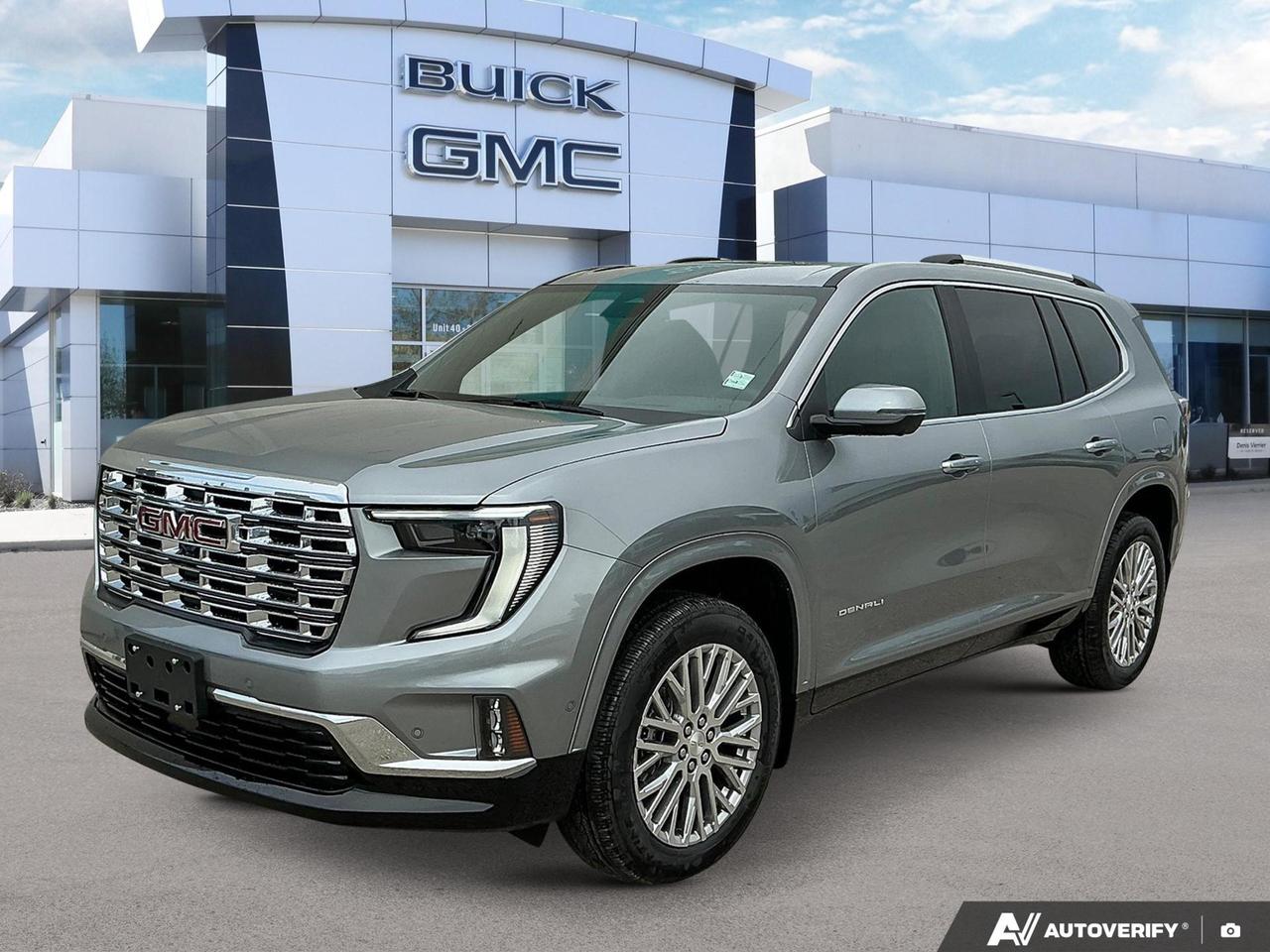 Price Includes Added Accessories Plus Super Cruise Package | Engine Block Heater
The 2026 GMC Acadia Denali in stunning Sterling Metal with an After Dark interior is a refined, capable SUV that blends everyday practicality with premium comfort and advanced technology. With only 10 km on the odometer, this is as close to new as it gets  and the Denali trim means youre getting the full experience.

- Sterling Metal exterior paired with After Dark interior  a sophisticated, upscale combination exclusive to this build
- AWD with All-Wheel Drive Disconnect for confident all-season driving without sacrificing fuel efficiency
- Bose Premium 12-speaker audio system with subwoofer for a truly immersive listening experience
- Memory Package with 2 presets for driver seat and outside mirrors  personalized comfort every time you get in
- Power tilt and telescopic steering column plus 6-way power front passenger seat with 4-way lumbar for total cabin comfort
- Advanced safety suite including Blind Zone Steering Assist, Rear Cross Traffic Braking, Reverse Automatic Braking, and Teen Driver technology
- IntelliBeam automatic high-beam headlamps and heated power-folding body-colour mirrors with integrated turn signals
- Fuel efficiency rated at 10.1 L/100 km highway and 12.1 L/100 km city

Ready to experience the Acadia Denali for yourself? Visit us at Birchwood Chevrolet Buick GMC or explore your options at birchwoodchevrolet.ca. You can reserve this vehicle online, start your purchase, or book a test drive at your convenience  our team is here to make the process straightforward and enjoyable from start to finish.
See three brands under one roof at Birchwood Chevrolet Buick GMC  the only place in Winnipeg where you can compare GMC, Chevrolet, and Buick all in one visit. Save yourself some time, see a great selection, and learn everything you need to know. 

Your Experience is Everything at Birchwood Chevrolet Buick GMC. 

Click, call (204) 837-5811, or visit Birchwood Chevrolet Buick GMC at the Birchwood Auto Park, 3965 Portage Avenue West at the Perimeter.

Dealer Permit #4240.
Dealer permit #4240