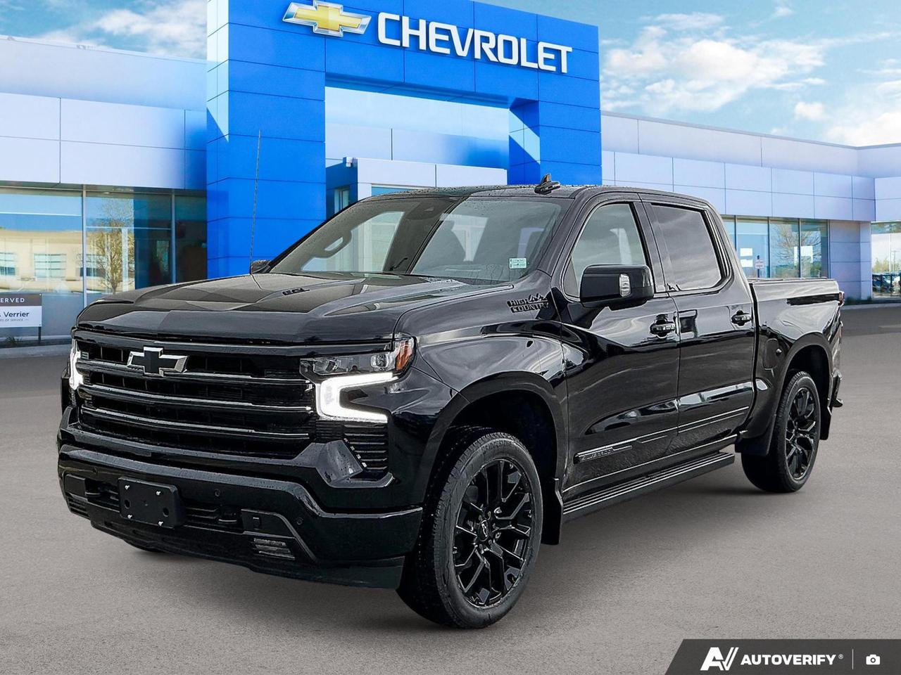 Price Includes Added Accessories Plus Power Sliding Sunroof | Technology Package | Engine Block Heater | Exhaust System--Active, Sport Mode enabled | Multi-Flex Tailgate | 3 Years Sirius XM | Midnight Edition | Suspension Package - Adaptive Ride Control
The 2026 Silverado 1500 High Country is the premium workhorse youve been waiting for. Powered by a robust 6.2L V8 and equipped with 4WD, this Black-on-Jet-Black truck combines serious capability with top-tier comfort  including heated second-row seating, a spray-on bedliner, and rain-sensing wipers right from the factory.

- 6.2L V8 engine with 4-Wheel Drive for maximum towing and hauling performance
- Chevytec spray-on bedliner in Black for durable, ready-to-work bed protection
- Heated front AND second-row outboard seats with 10-way power adjustable driver and passenger seats
- Power tilt and telescoping steering column with heated steering wheel and audio controls
- Remote vehicle starter system  start it up before you even step outside
- Full-width underseat rear storage with fold-out armrest and cupholders (Crew Cab)
- Trailer Side Blind Zone Alert and Rear Cross Traffic Braking for confident towing
- Front and Rear Park Assist, StabiliTrak with Proactive Roll Avoidance, and Teen Driver mode for added safety

With only 10 km on the odometer, this is as fresh as it gets. Visit Birchwood Chevrolet Buick GMC online at birchwoodchevrolet.ca to reserve this truck, start your purchase, or book a test drive. Our team is here to make the process straightforward and on your schedule  reach out anytime with questions.
See three brands under one roof at Birchwood Chevrolet Buick GMC  the only place in Winnipeg where you can compare GMC, Chevrolet, and Buick all in one visit. Save yourself some time, see a great selection, and learn everything you need to know. 

Your Experience is Everything at Birchwood Chevrolet Buick GMC. 

Click, call (204) 837-5811, or visit Birchwood Chevrolet Buick GMC at the Birchwood Auto Park, 3965 Portage Avenue West at the Perimeter.

Dealer Permit #4240.
Dealer permit #4240