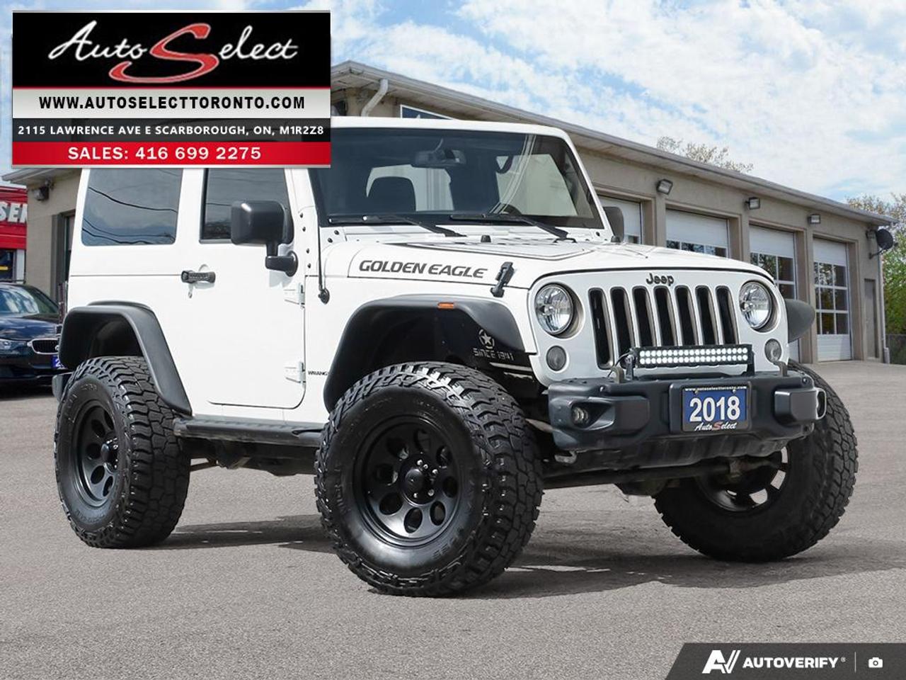 2018 Jeep Wrangler JK Sport 4x4 - 6 Speed Manual - Golden Eagle - Clean Carfax Photo0