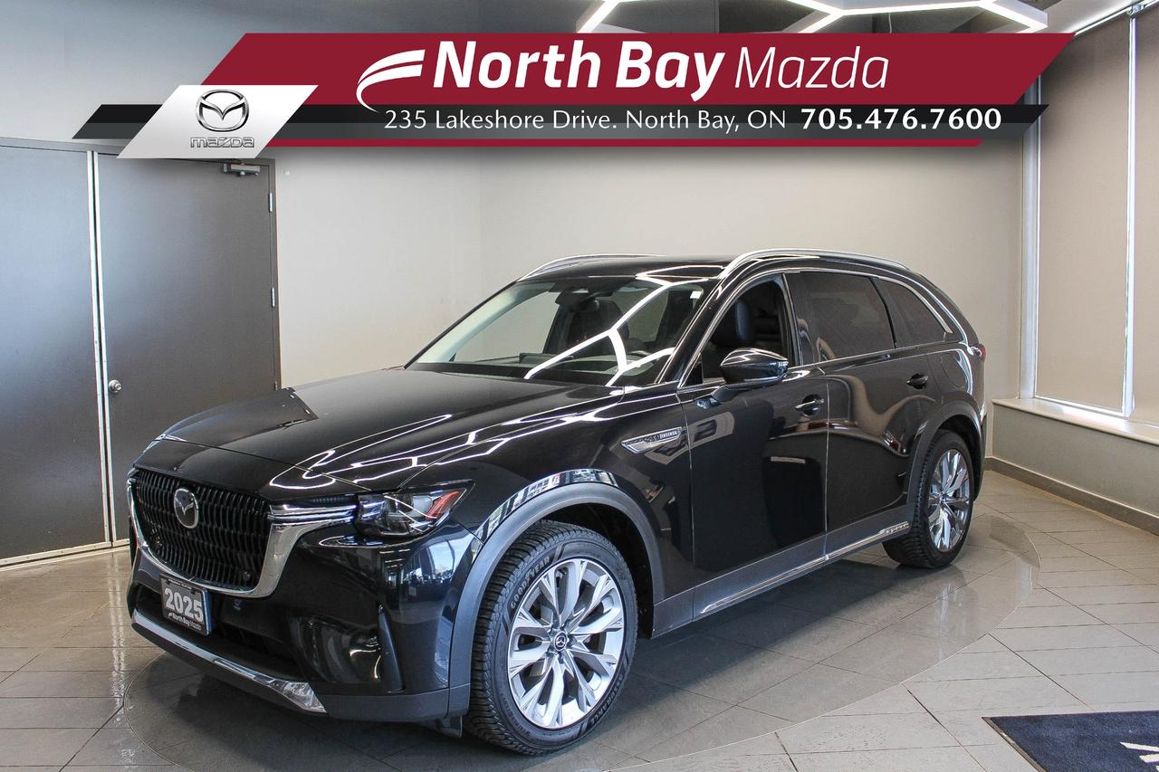 Used 2025 Mazda CX-90 MHEV GT BOSE AUDIO - 360 DEGREE CAMERA - 8 PASSENGER LEATHER SEATS for sale in North Bay, ON