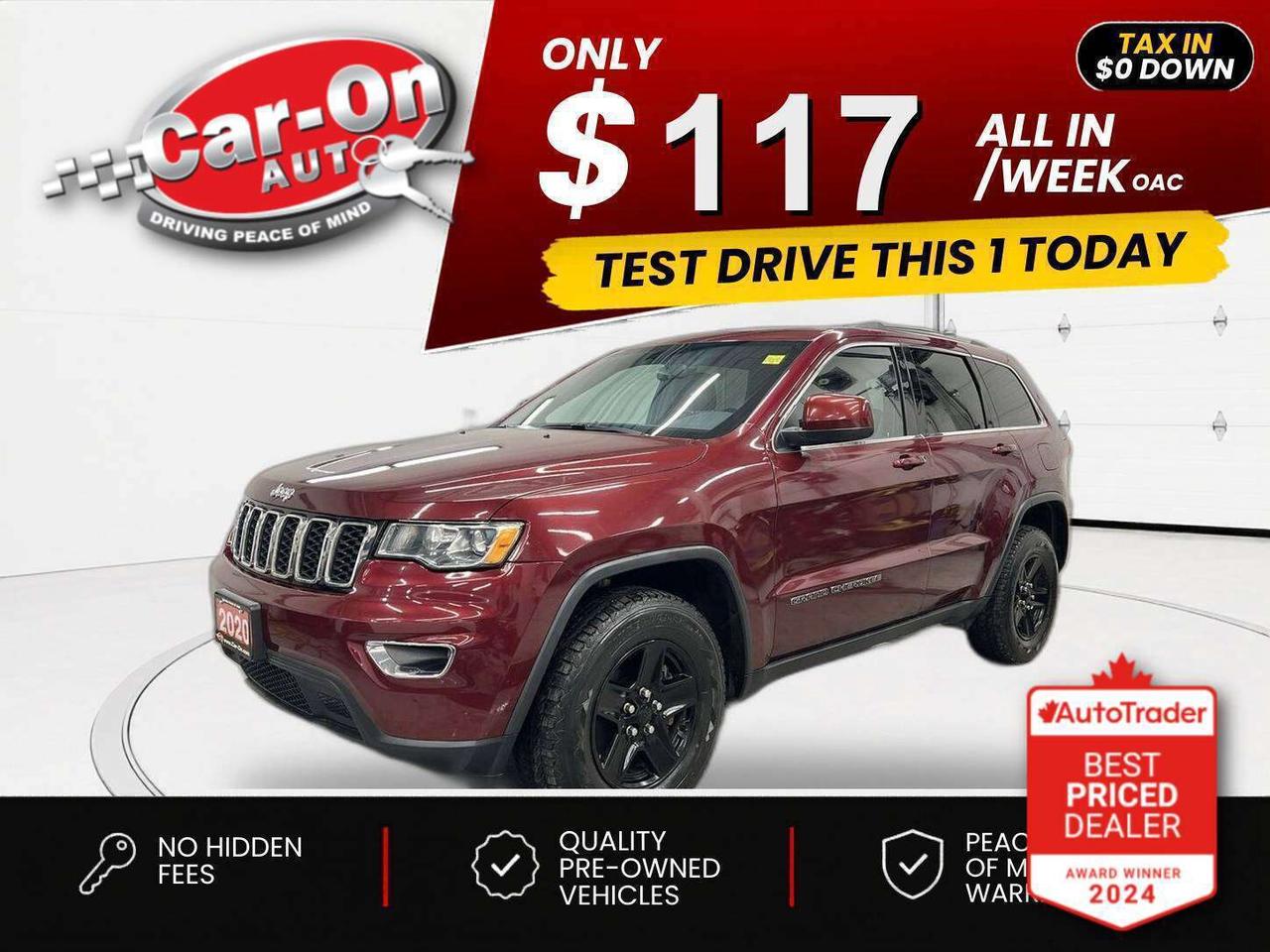 2020 Jeep Grand Cherokee $0 DOWN $117/WEEK ALL IN Photo0