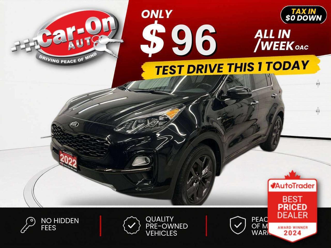 $0 DOWN $96/WEEK ALL IN INCLUDING ONTARIO TAXES O.A.C* LOADED EX PREMIUM ALL-WHEEL DRIVE!! Leather, panoramic sunroof, heated seats & steering, Android Auto/ Apple CarPlay, 18-inch black alloys, blind spot monitor, rear cross-traffic alert, pre-collision system, lane keep assist, backup camera, wireless charger, dual-zone climate control, keyless entry w/ push start, power liftgate, power seat, power locks, power windows, automatic headlights, cruise control, Bluetooth and drive mode selector!!*This car was used as a previous daily rental*