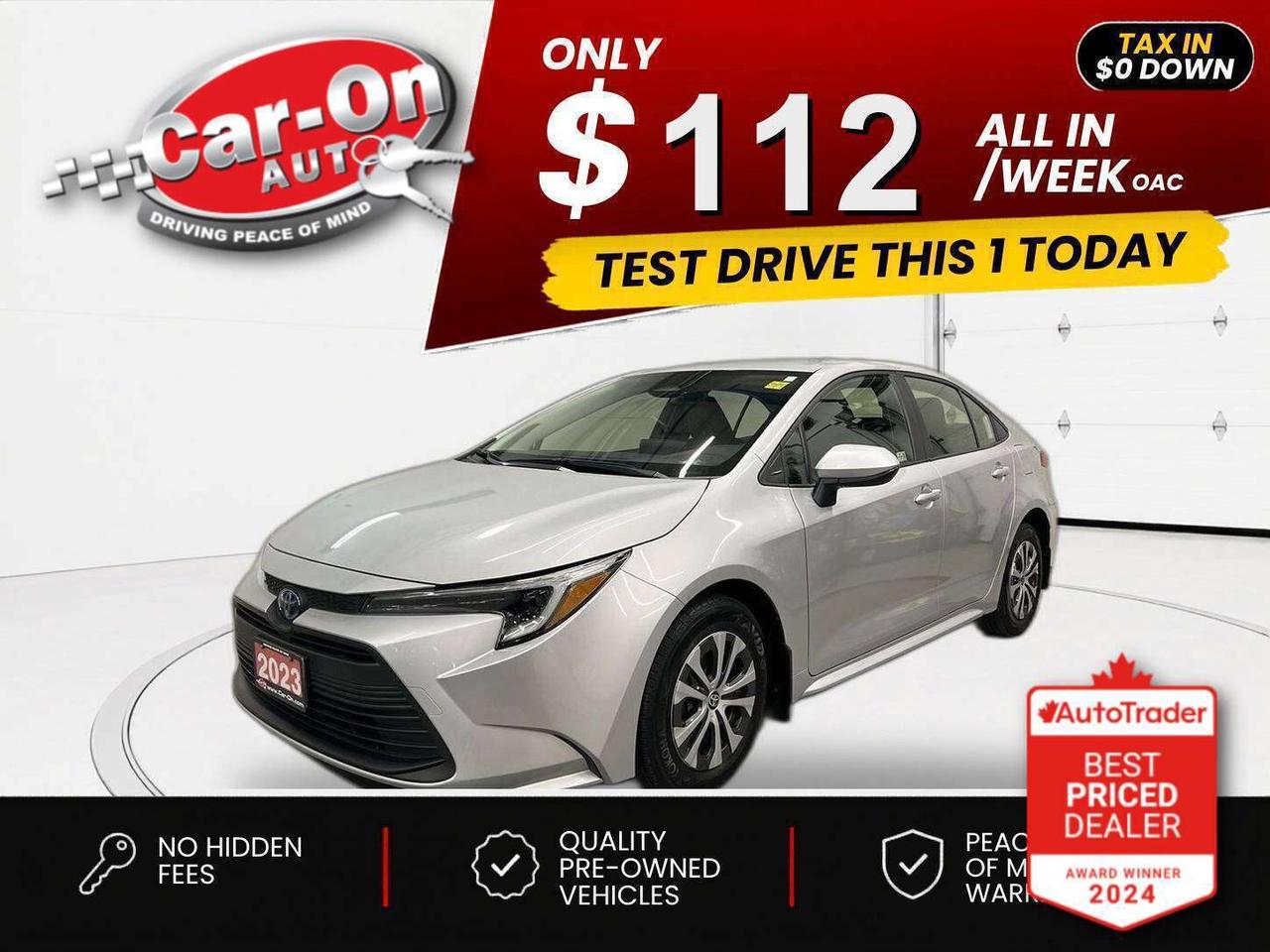 2023 Toyota Corolla Hybrid $0 DOWN $106/WEEK ALL IN Photo0