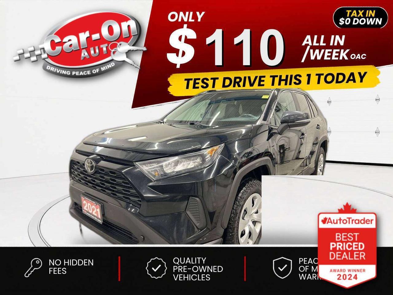 $0 DOWN $110/WEEK ALL IN INCLUDING ONTARIO TAXES O.A.C* All-Wheel Drive w/ Heated seats, Android Auto/ Apple CarPlay, adaptive cruise control, blind spot monitor, rear cross-traffic alert, pre-collision system, lane departure warning, backup camera, air conditioning, keyless entry, roof rails, power locks, power mirrors, power windows, automatic headlights w/ auto highbeams, Bluetooth and drive mode selector!!