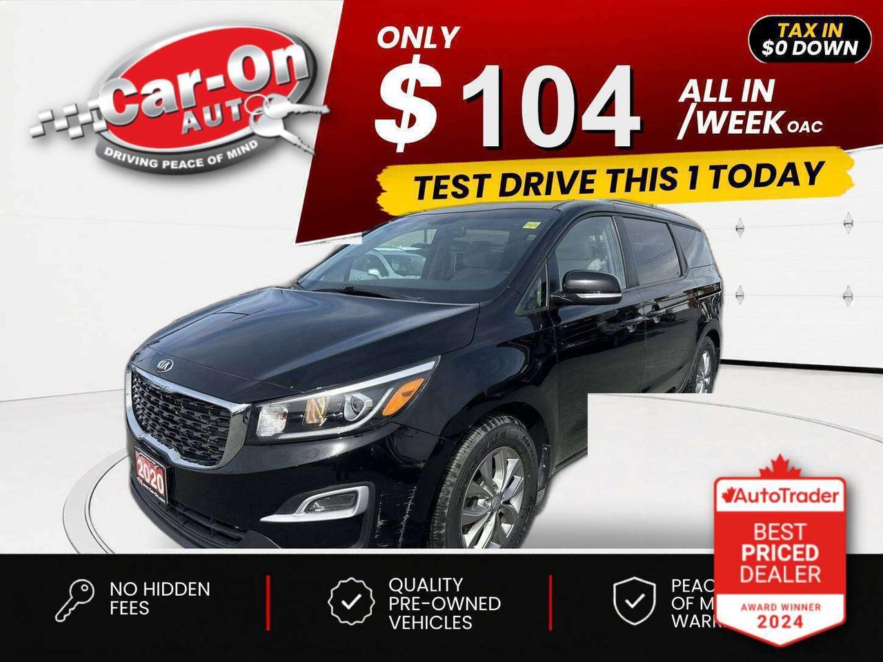 2020 Kia Sedona $0 DOWN $98/WEEK ALL IN Photo0
