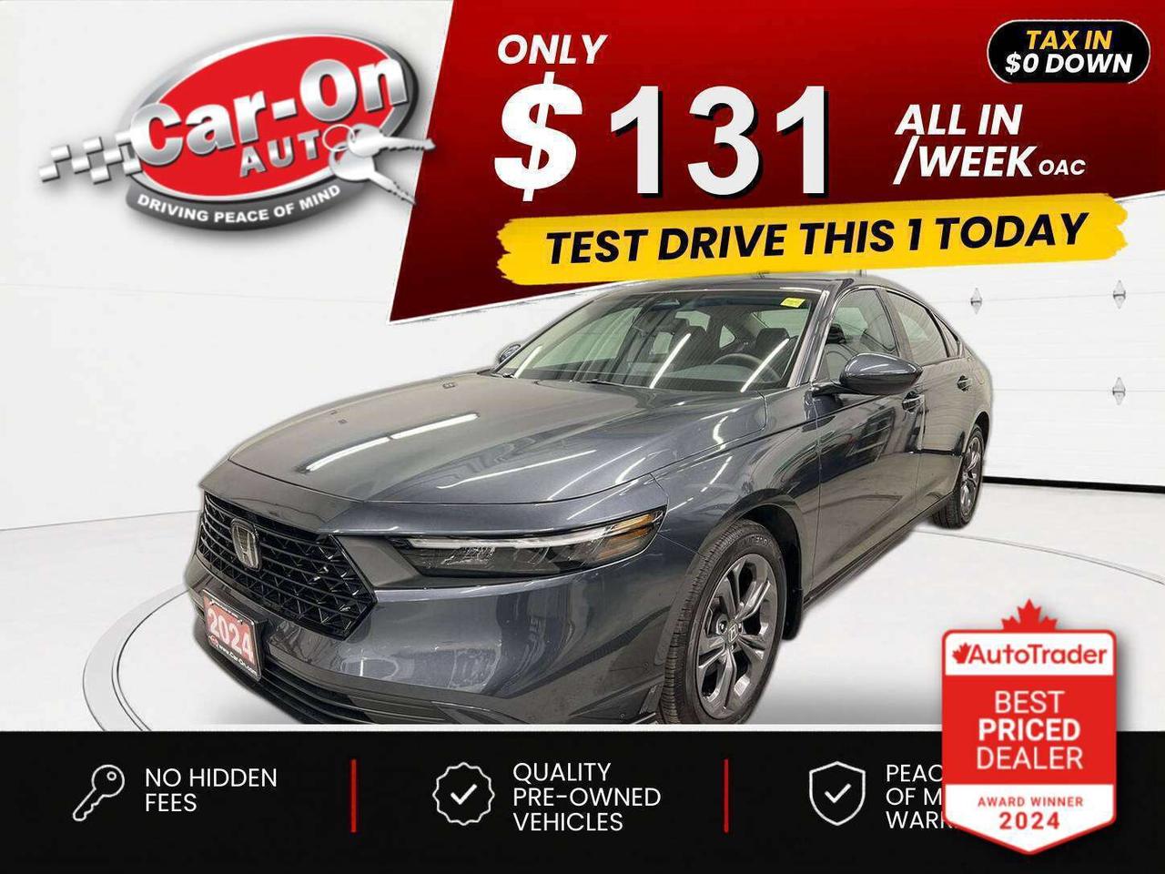 2024 Honda Accord $0 DOWN $126/WEEK ALL IN Photo0
