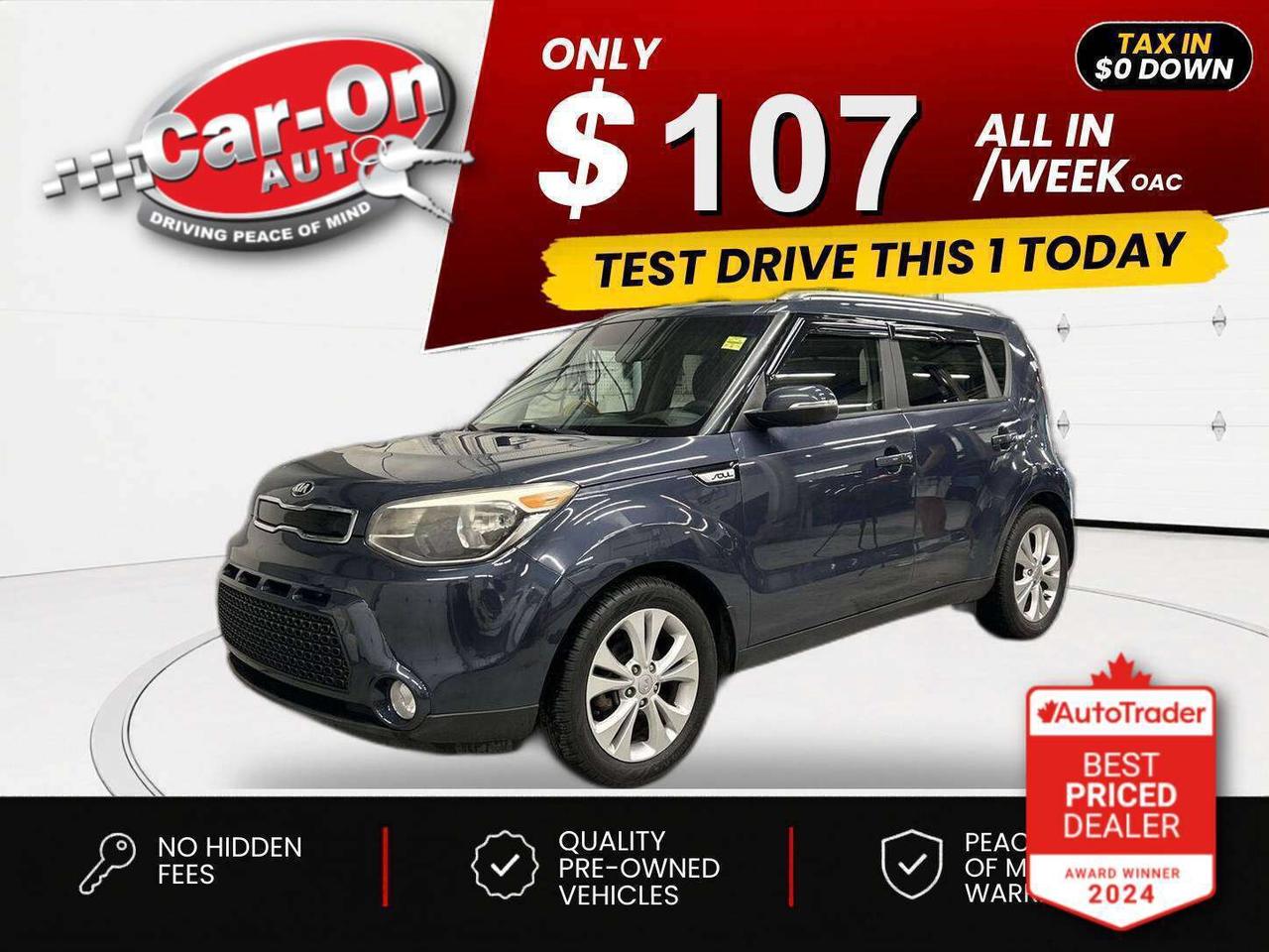 $0 DOWN $107/WEEK ALL IN INCLUDING ONTARIO TAXES O.A.C* ONLY 58,000KMS!! EX w/ Heated seats, 17-inch alloys, air conditioning, keyless entry, power mirrors, power windows, power locks, cruise control, Bluetooth and Sirius XM!!