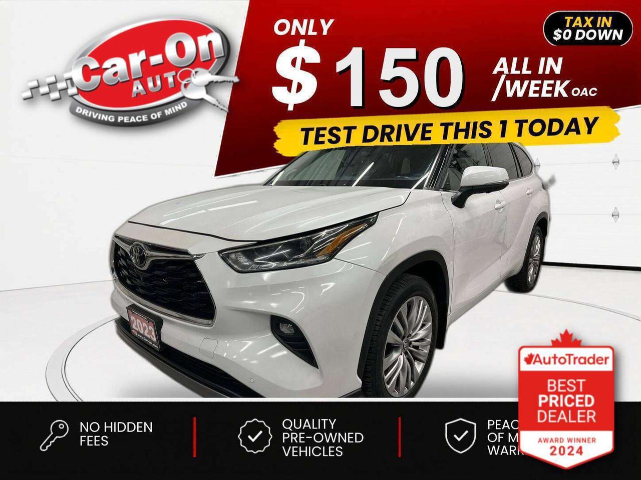2023 Toyota Highlander $0 DOWN $150/WEEK ALL IN Photo0
