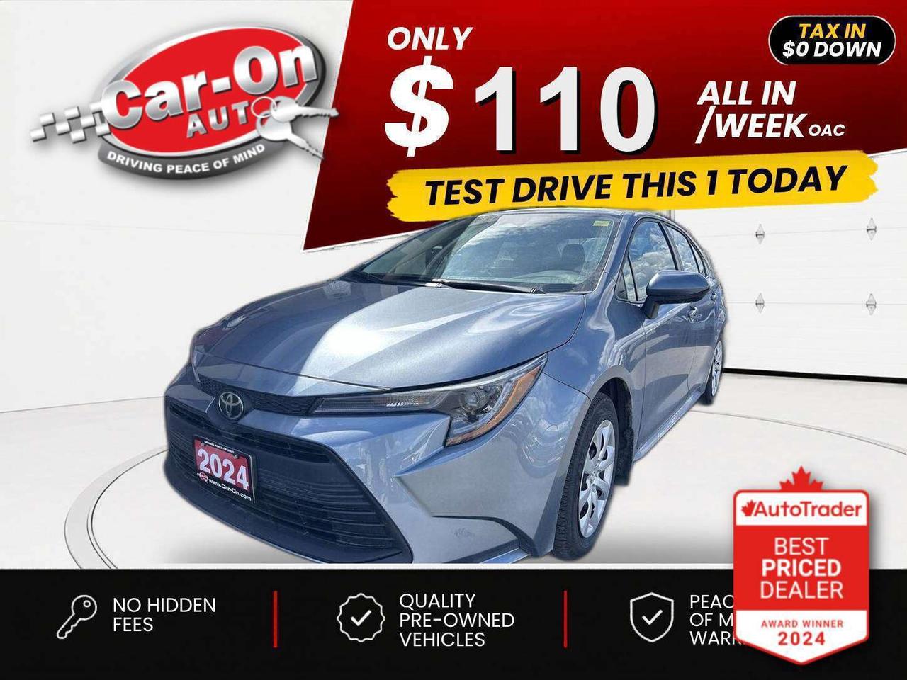 2024 Toyota Corolla $0 DOWN $109/WEEK ALL IN Photo