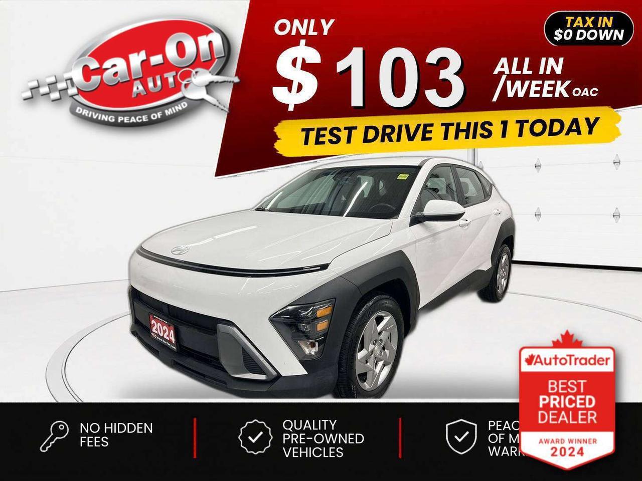 2024 Hyundai KONA $0 DOWN $103/WEEK ALL IN Photo0