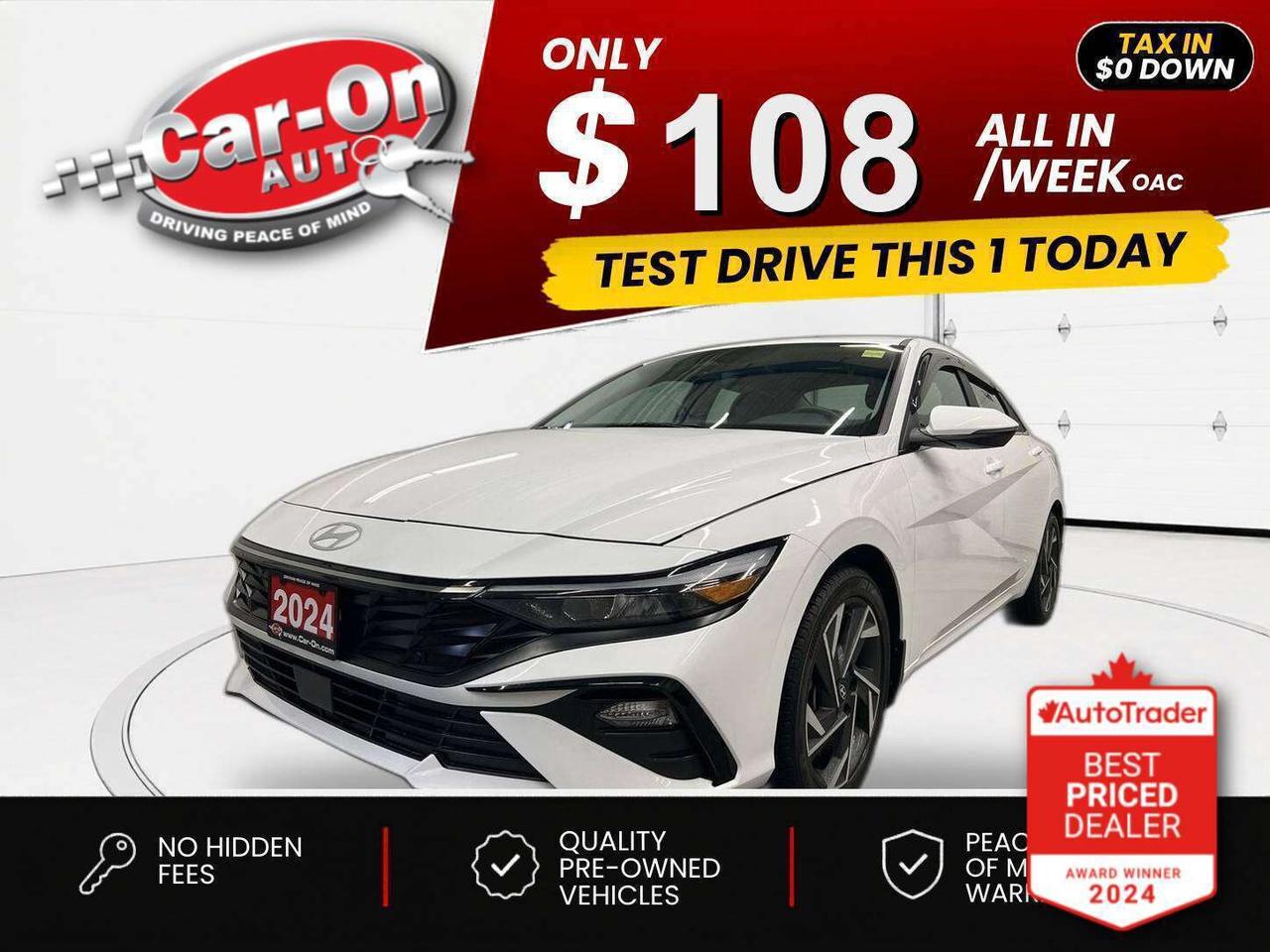 2024 Hyundai Elantra $0 DOWN $102/WEEK ALL IN Photo0