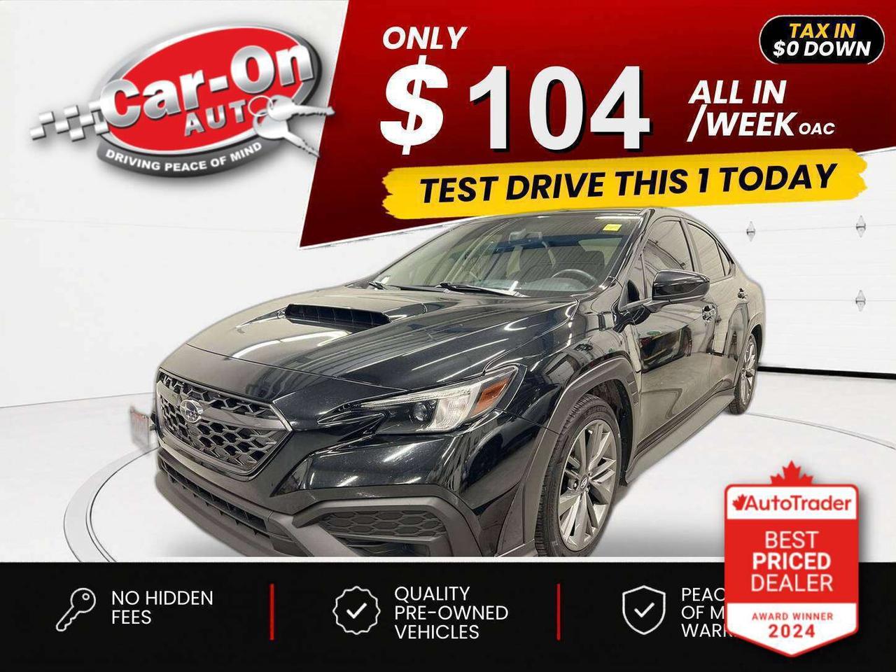 2022 Subaru WRX $0 DOWN $103/WEEK ALL IN Photo