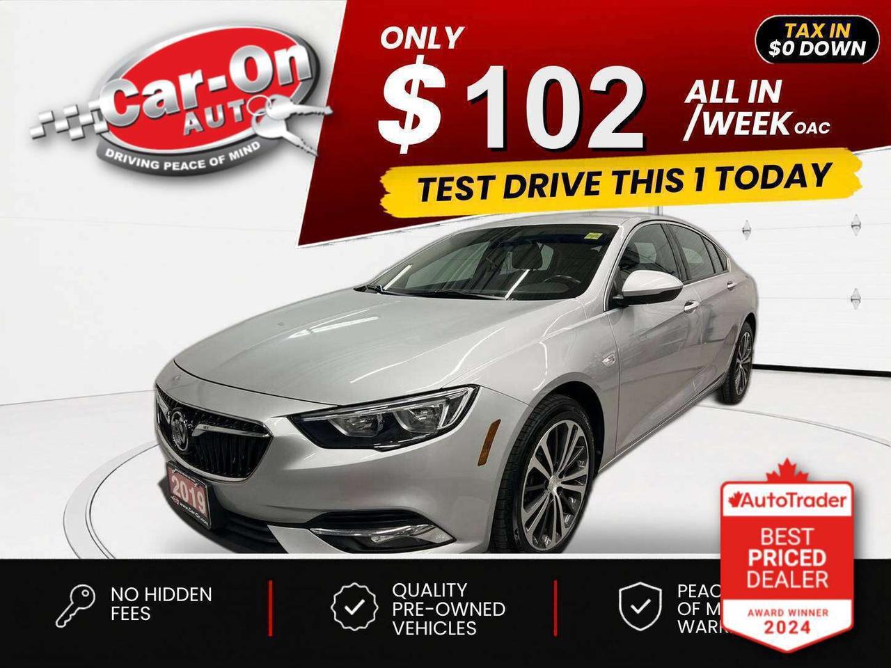 $0 DOWN $98/WEEK ALL IN INCLUDING ONTARIO TAXES O.A.C* Leather-trimmed seats, heated steering, Android Auto/ Apple CarPlay, remote start, 18-inch alloys, backup camera, dual-zone climate control, keyless entry w/ push start, power windows, power mirrors, power locks, automatic headlights, garage door opener, cruise control, Bluetooth and Sirius XM!!*This car was used as a previous daily rental*