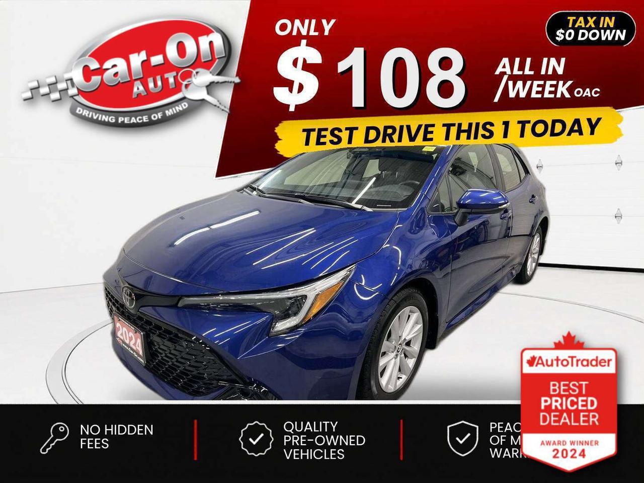 2024 Toyota Corolla $0 DOWN $108/WEEK ALL IN Photo0