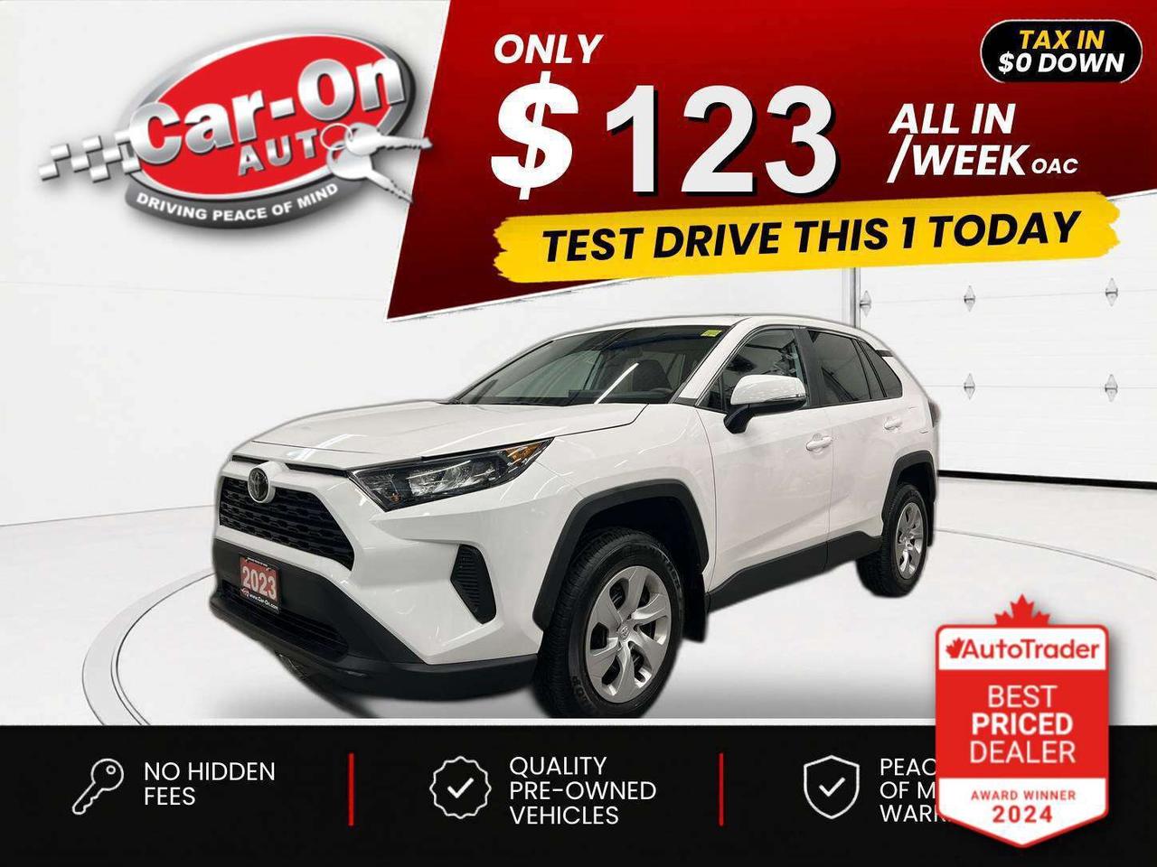 $0 DOWN $123/WEEK ALL IN INCLUDING ONTARIO TAXES O.A.C* All-wheel drive w/ heated seats, Android Auto/ Apple CarPlay, blind spot monitor, rear cross-traffic alert, pre-collision system, lane departure alert, adaptive cruise control, backup camera, air conditioning, automatic headlights w/ auto highbeams, keyless entry, power locks, power mirrors, power windows, drive mode selector, Bluetooth and Sirius XM!!