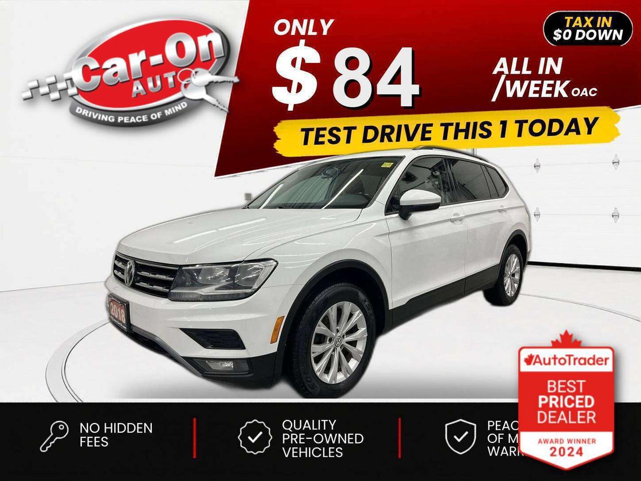 2018 Volkswagen Tiguan $0 DOWN $85/WEEK ALL IN Photo