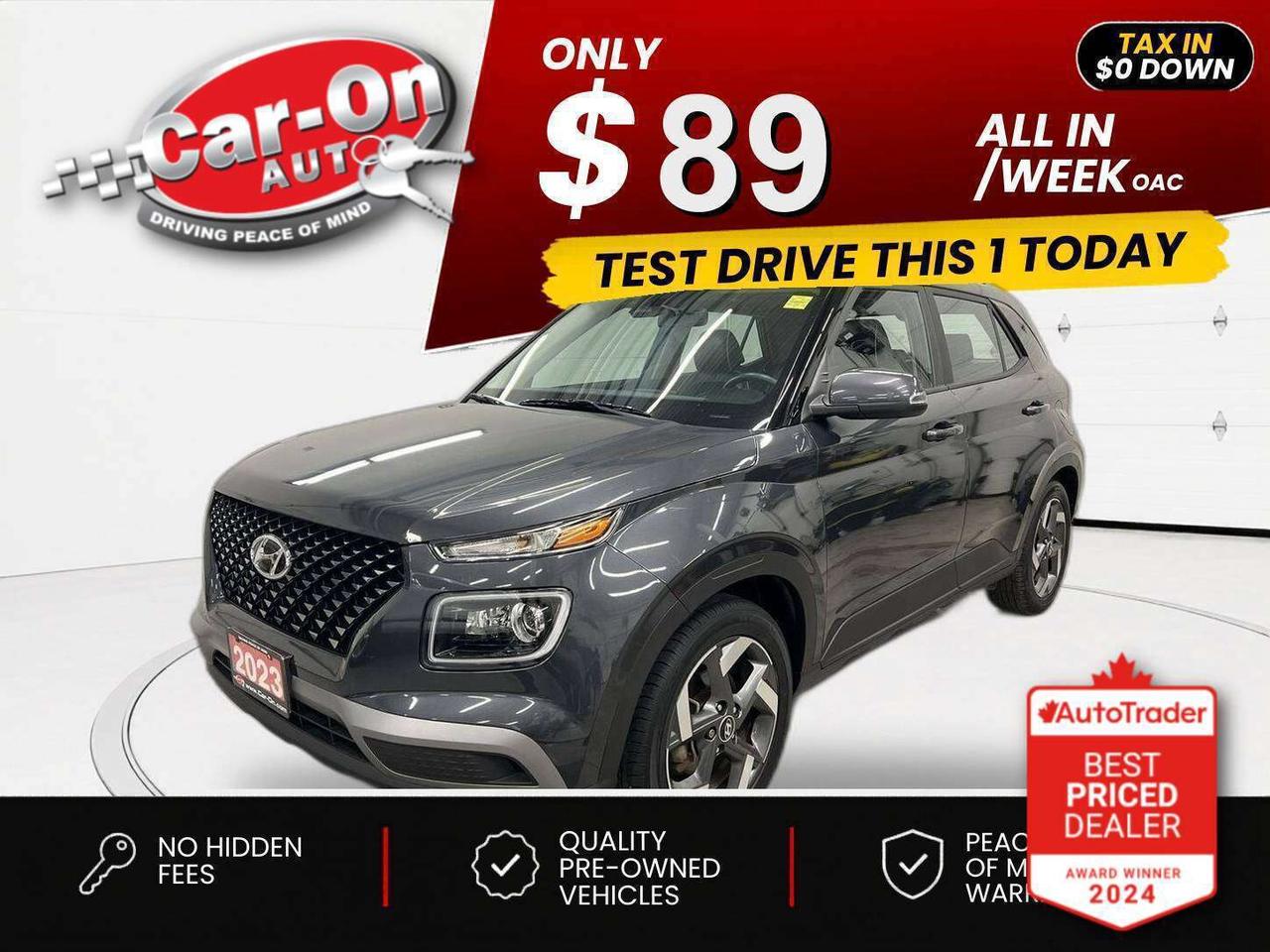 2023 Hyundai Venue $0 DOWN $87/WEEK ALL IN Photo